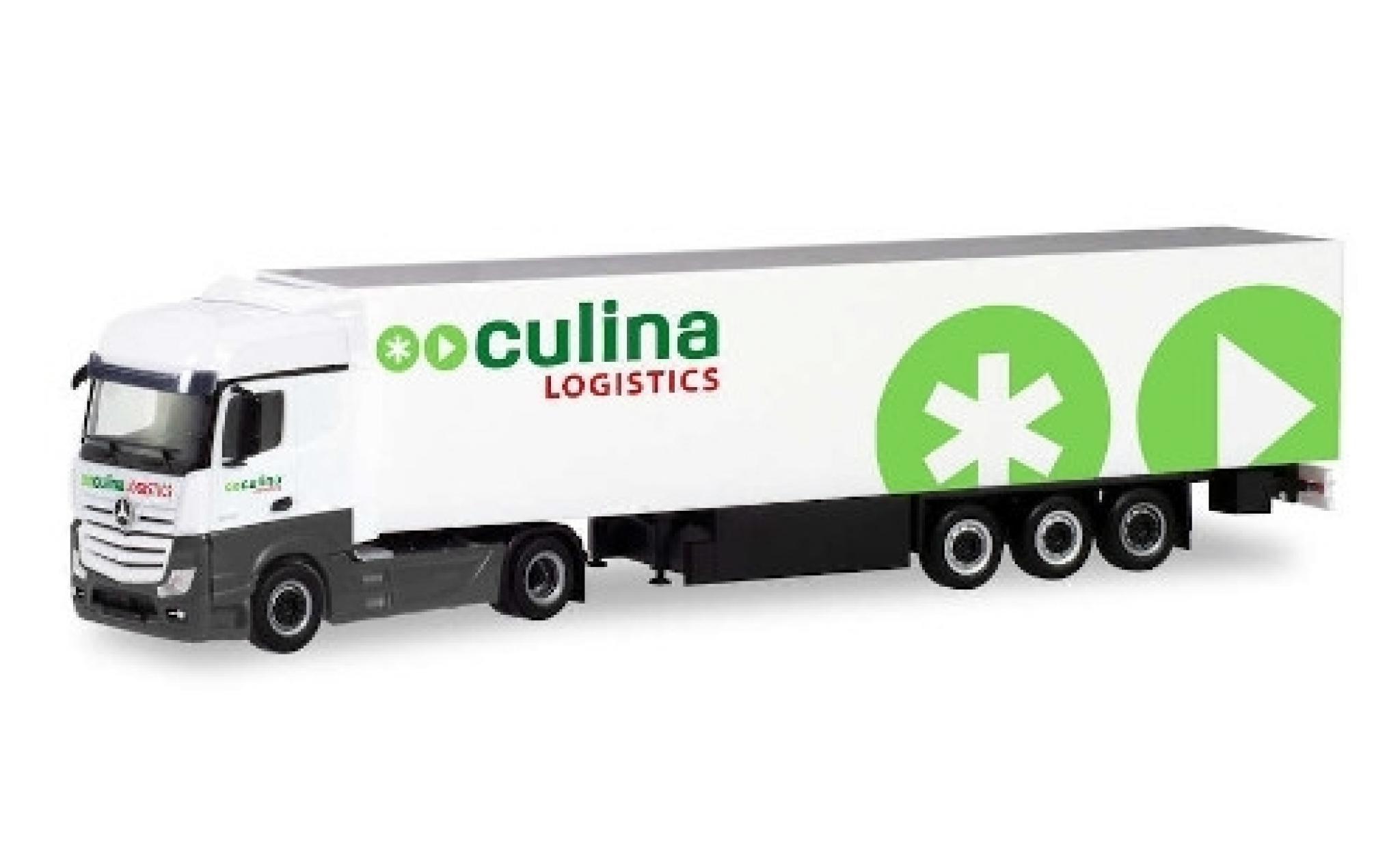 Mercedes Actros 1/87 Herpa Bigspace Culina Loistics Camion r&eacute;frig&eacute;r&eacute;e-tracteur modelauto