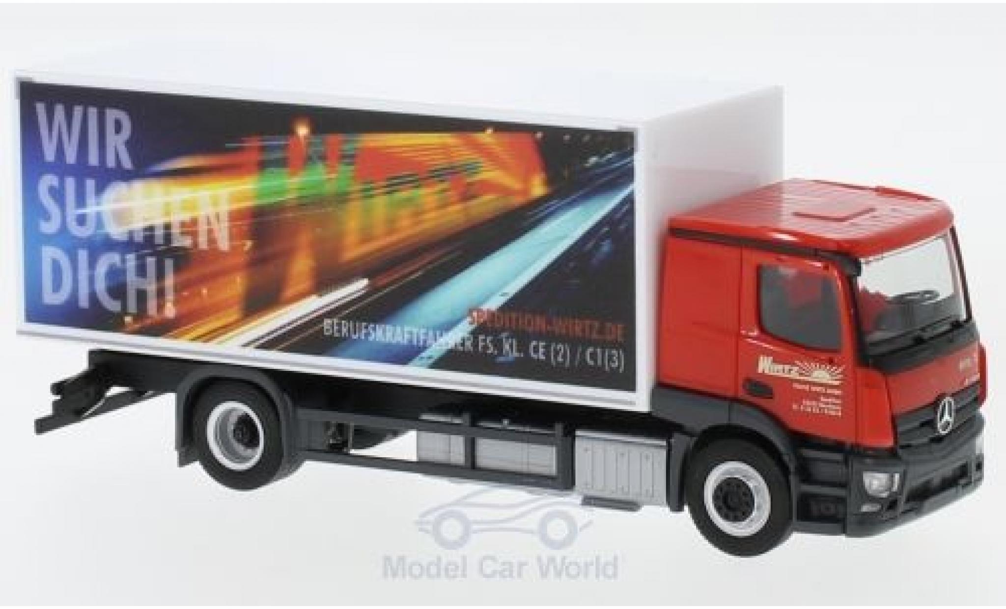 Mercedes CLA 1/87 Herpa Actros Classicspace Wirtz K&uuml;hlkoffer-LKW modelauto