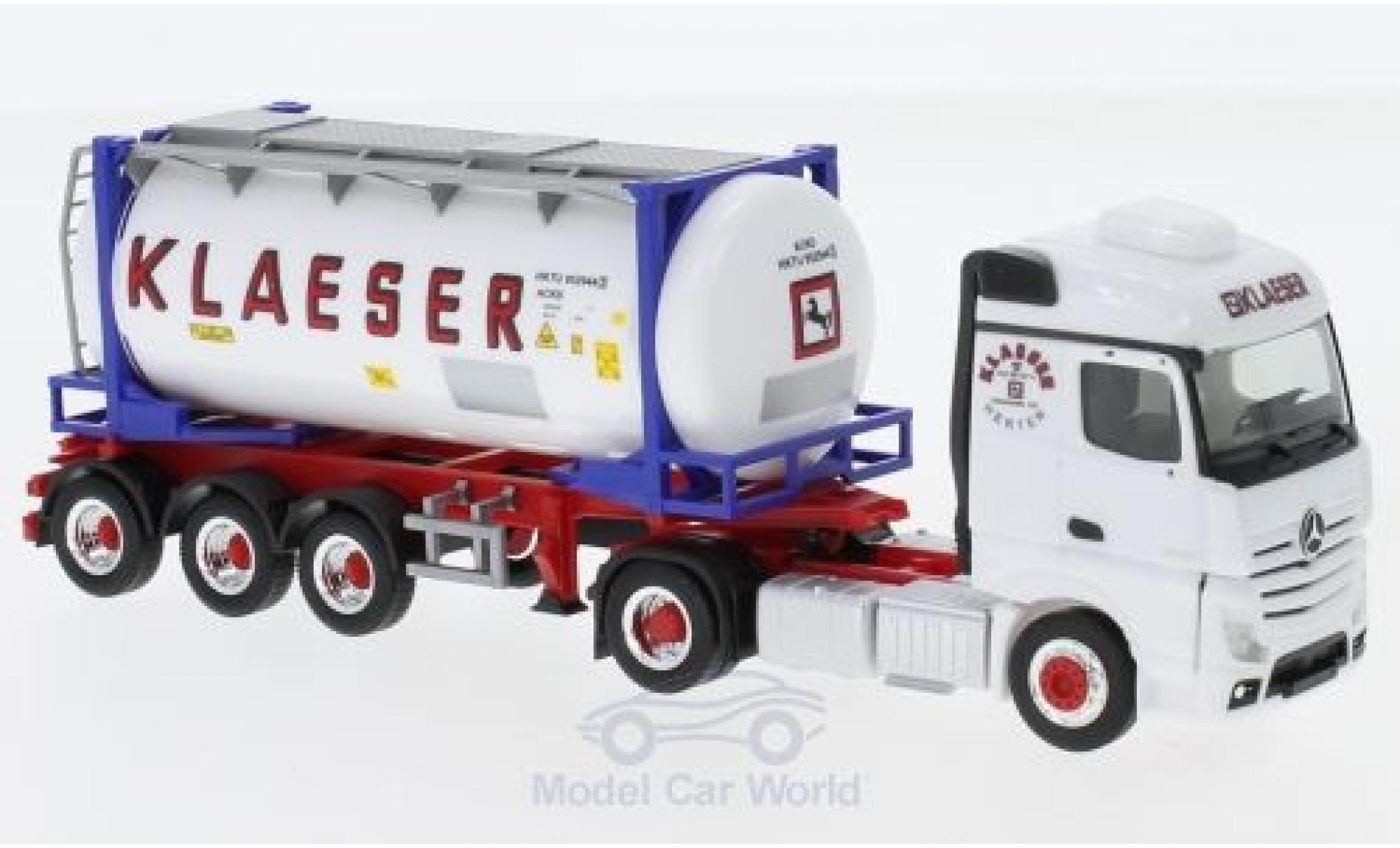 Mercedes Actros 1/87 Herpa Cos Klaeser Herten Swapcontainer-Sattelzug modelauto