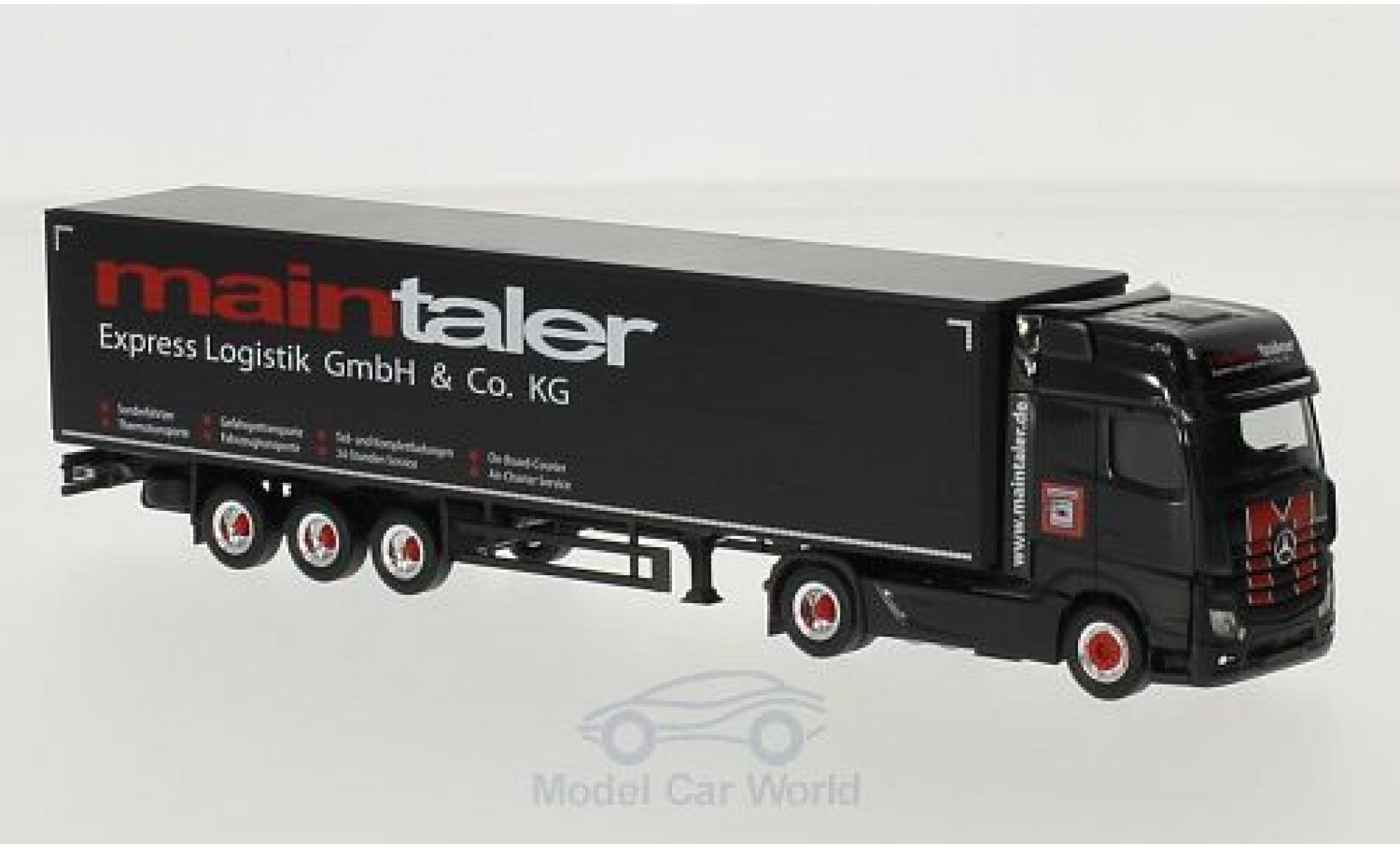 Mercedes Actros 1/87 Herpa Gigaspace Maintaler Gardinenplanen-SZ modelauto