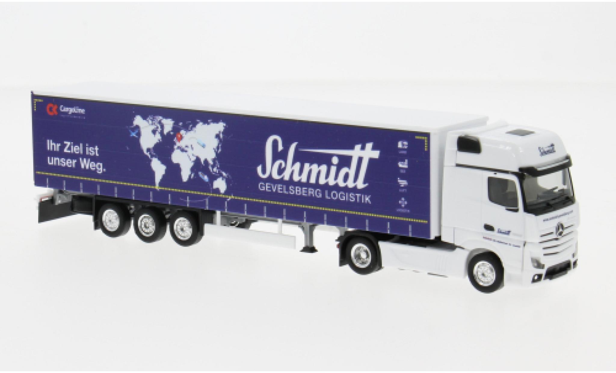 Mercedes Actros 1/87 Herpa Gigaspace Schmidt Gevelsberg 1:87 modelauto