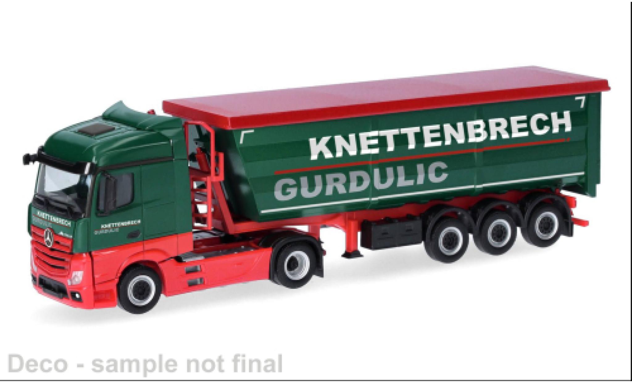 Mercedes Actros 1/87 Herpa Knettenbrech &amp; Gurdulic 1:87 modelauto