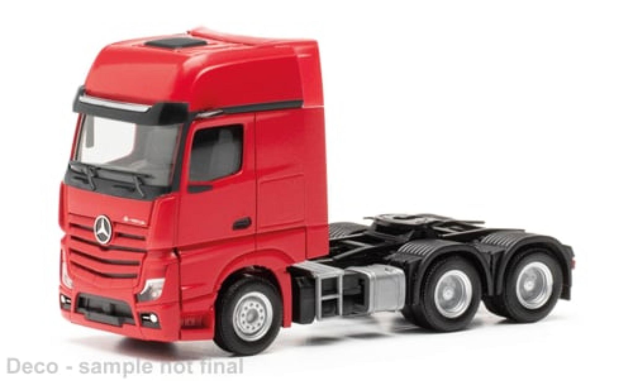 Mercedes Actros 1/87 Herpa L Gigaspace 6x4 rood 1:87 modelauto