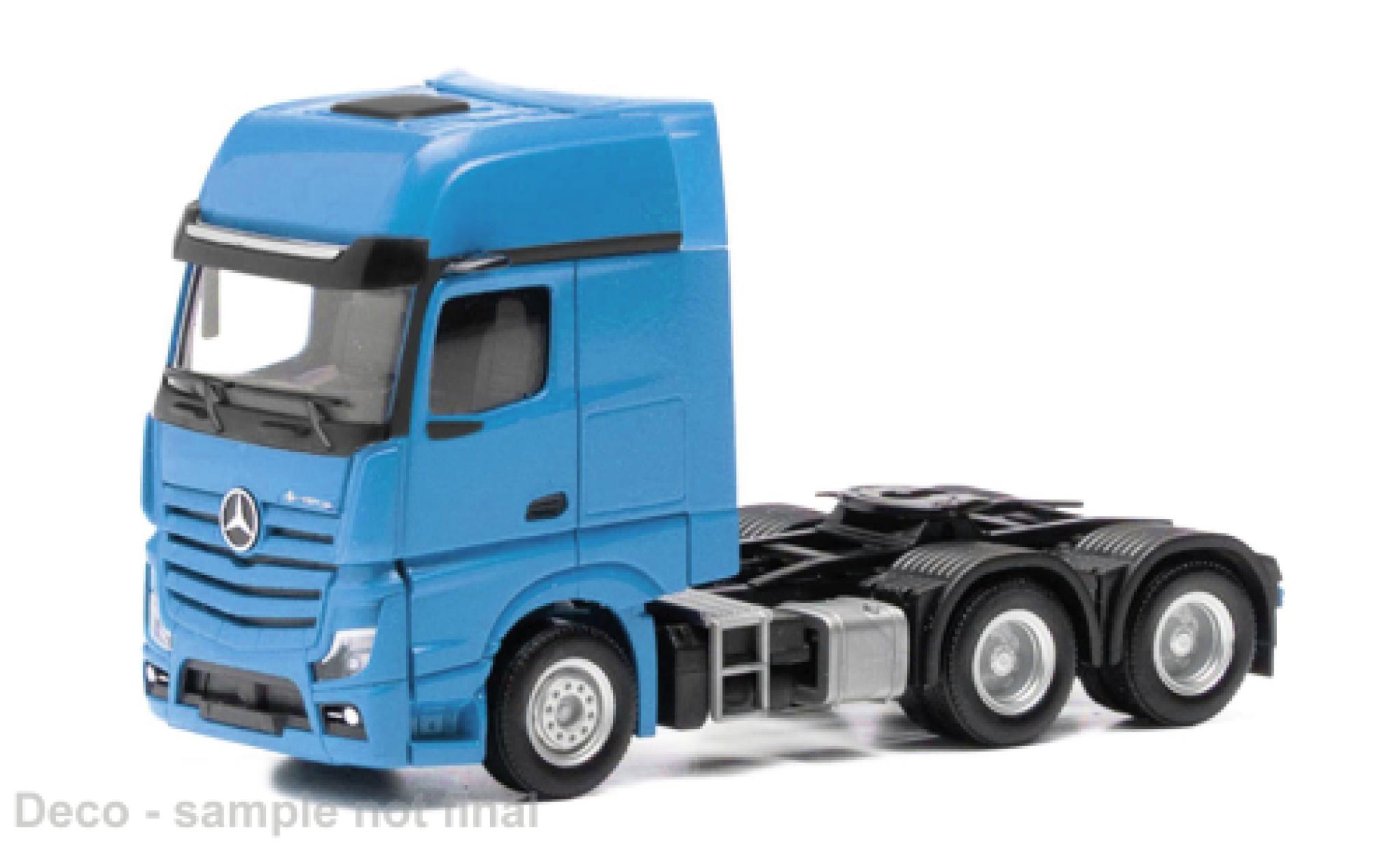 Mercedes Actros 1/87 Herpa L Gigaspace blauw 1:87 modelauto