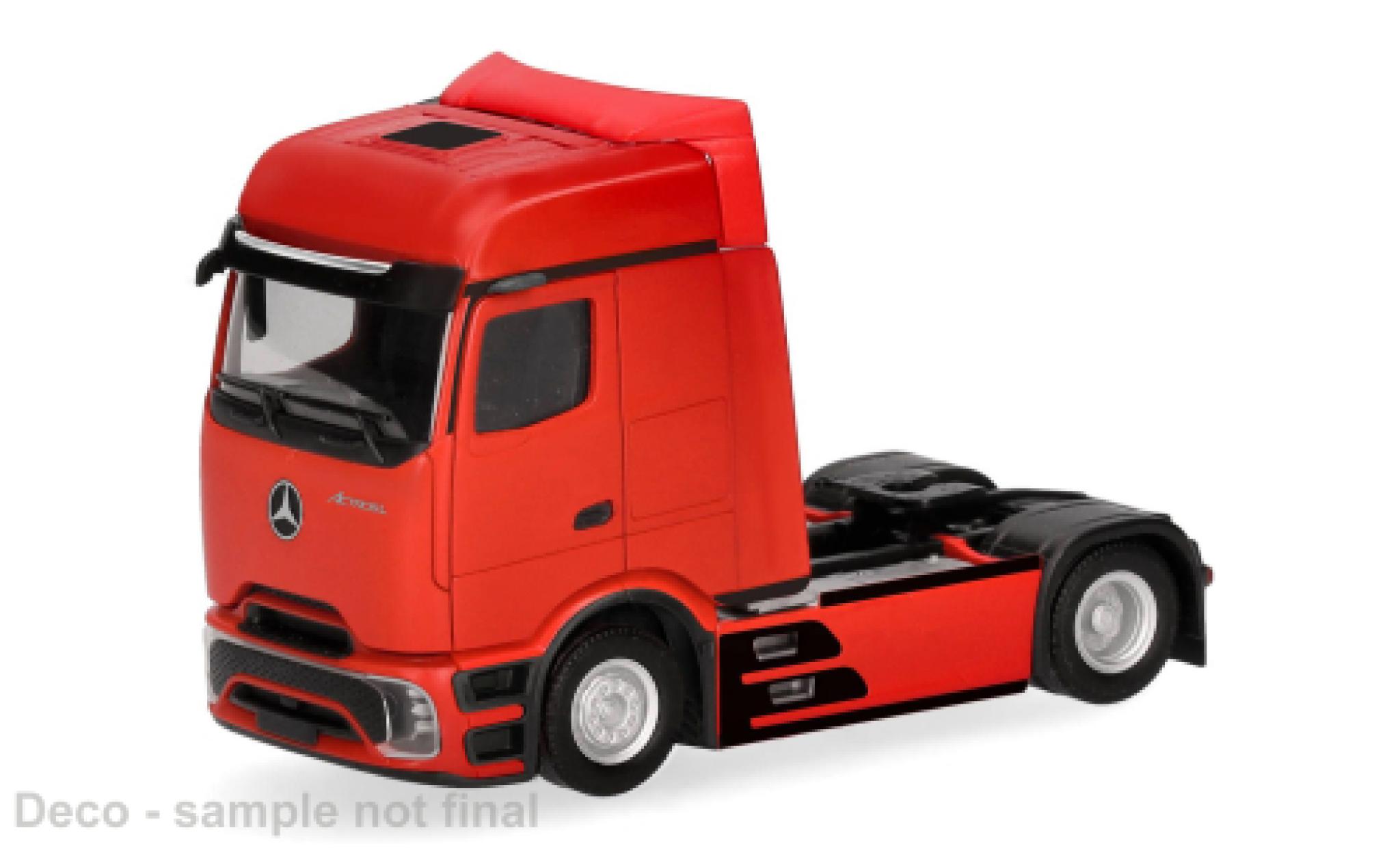 Mercedes Actros 1/87 Herpa L rood 1:87 modelauto