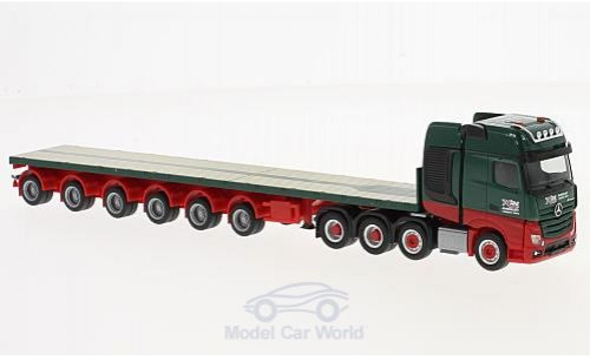 Mercedes Actros 1/87 Herpa SLT Kahl Schwerlast Ballasttailer-Sattelzug modelauto