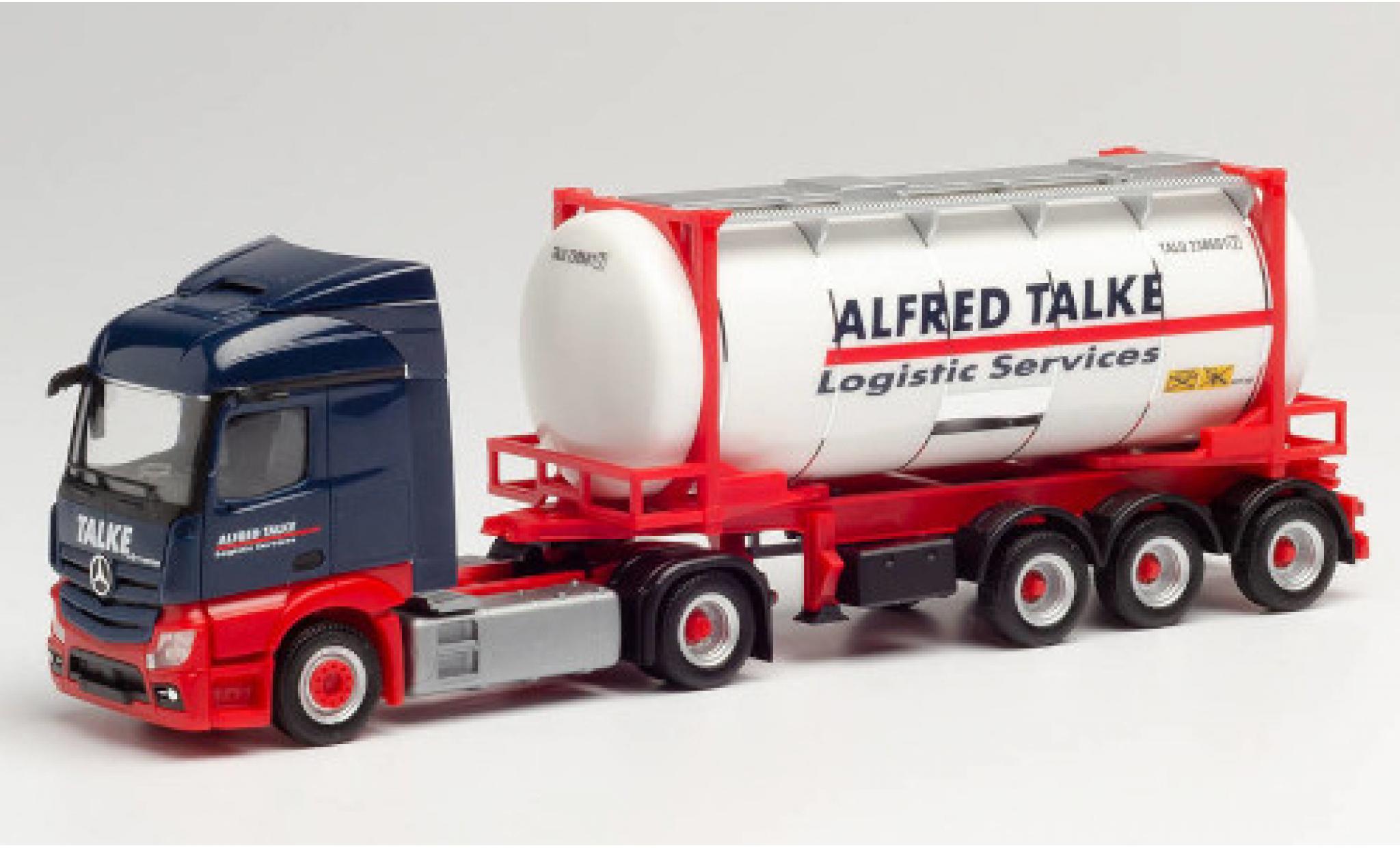 Mercedes Actros 1/87 Herpa Streamspace 2.3 Alfred Talke 2018 Swapcontainersattelzug modelauto