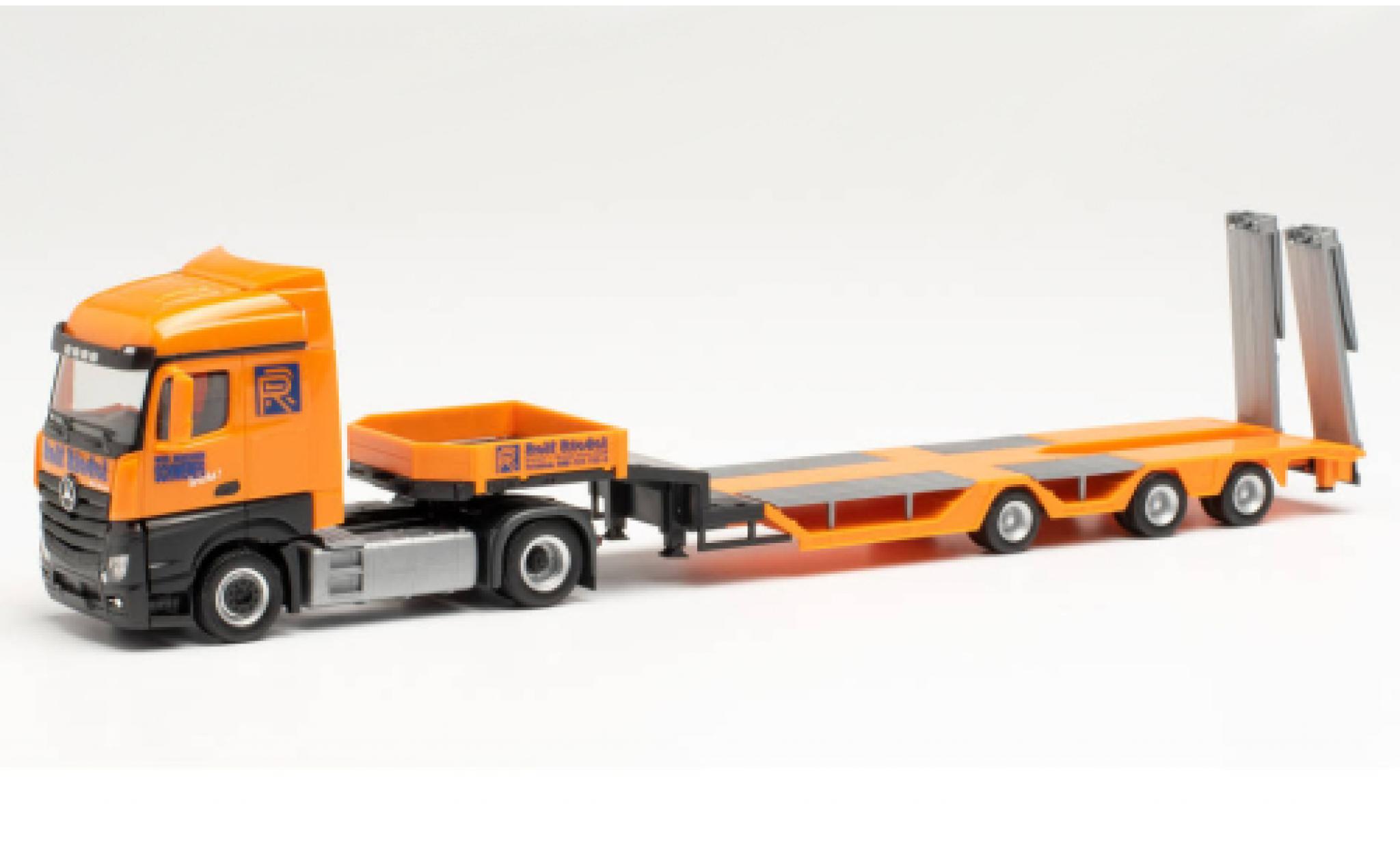 Mercedes Actros 1/87 Herpa Streamspace 2.5 Goldhofer Rolf Riedel Allrounder-tracteur modelauto