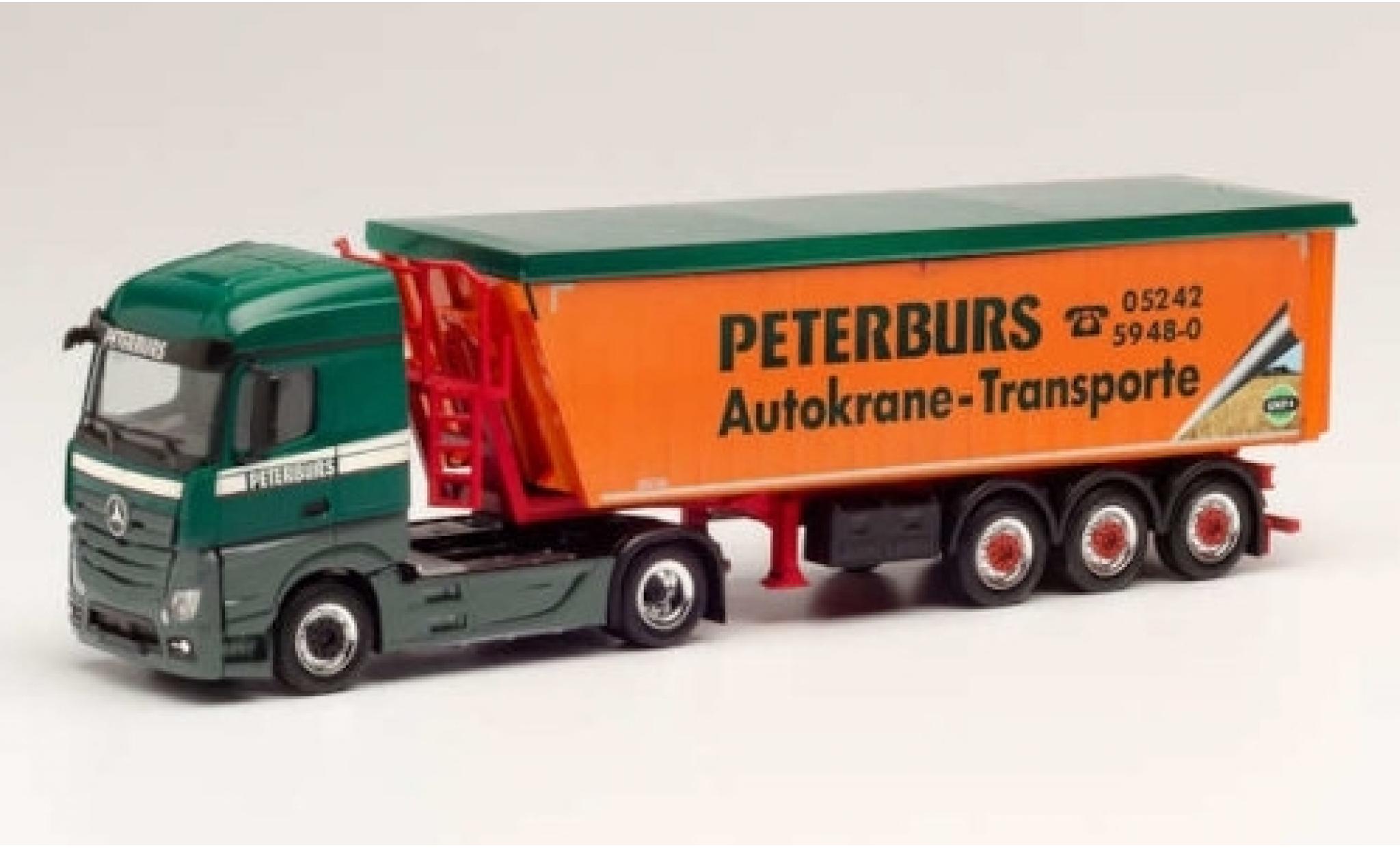 Mercedes Actros 1/87 Herpa Streamspace 2.5 Peterburs St&ouml;ffelliner-tracteur modelauto