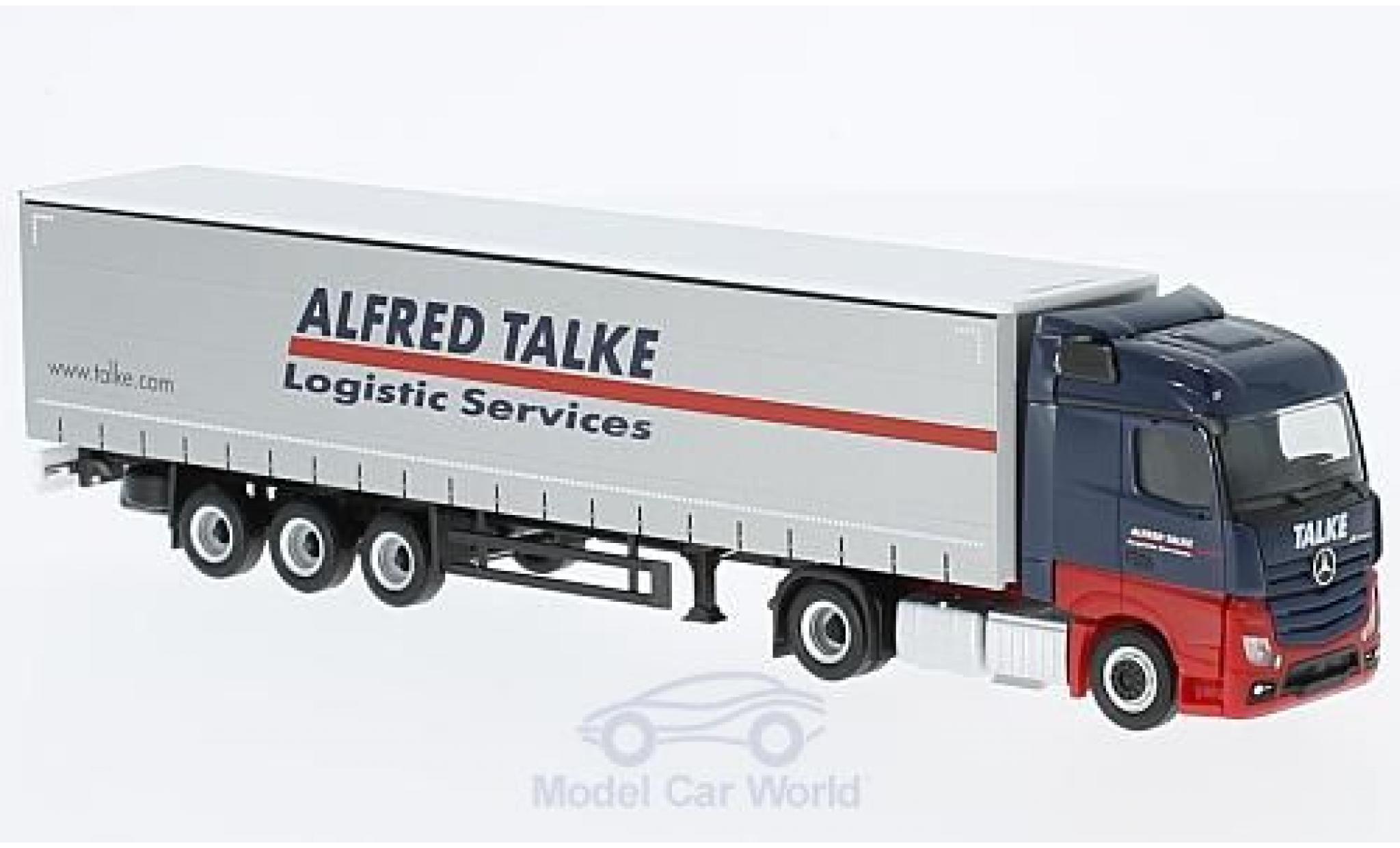 Mercedes Actros 1/87 Herpa Streamspace Alfred Talke Gardinenplanen-SZ modelauto