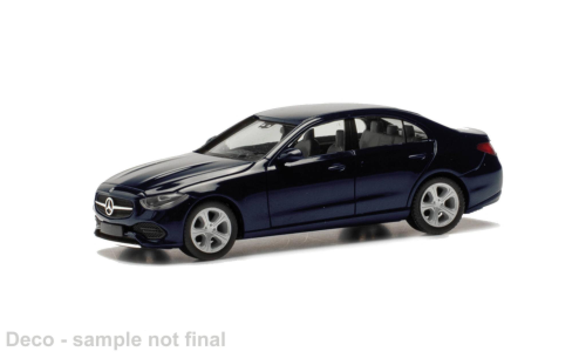 Mercedes Classe C 1/87 Herpa blauw 1:87 modelauto