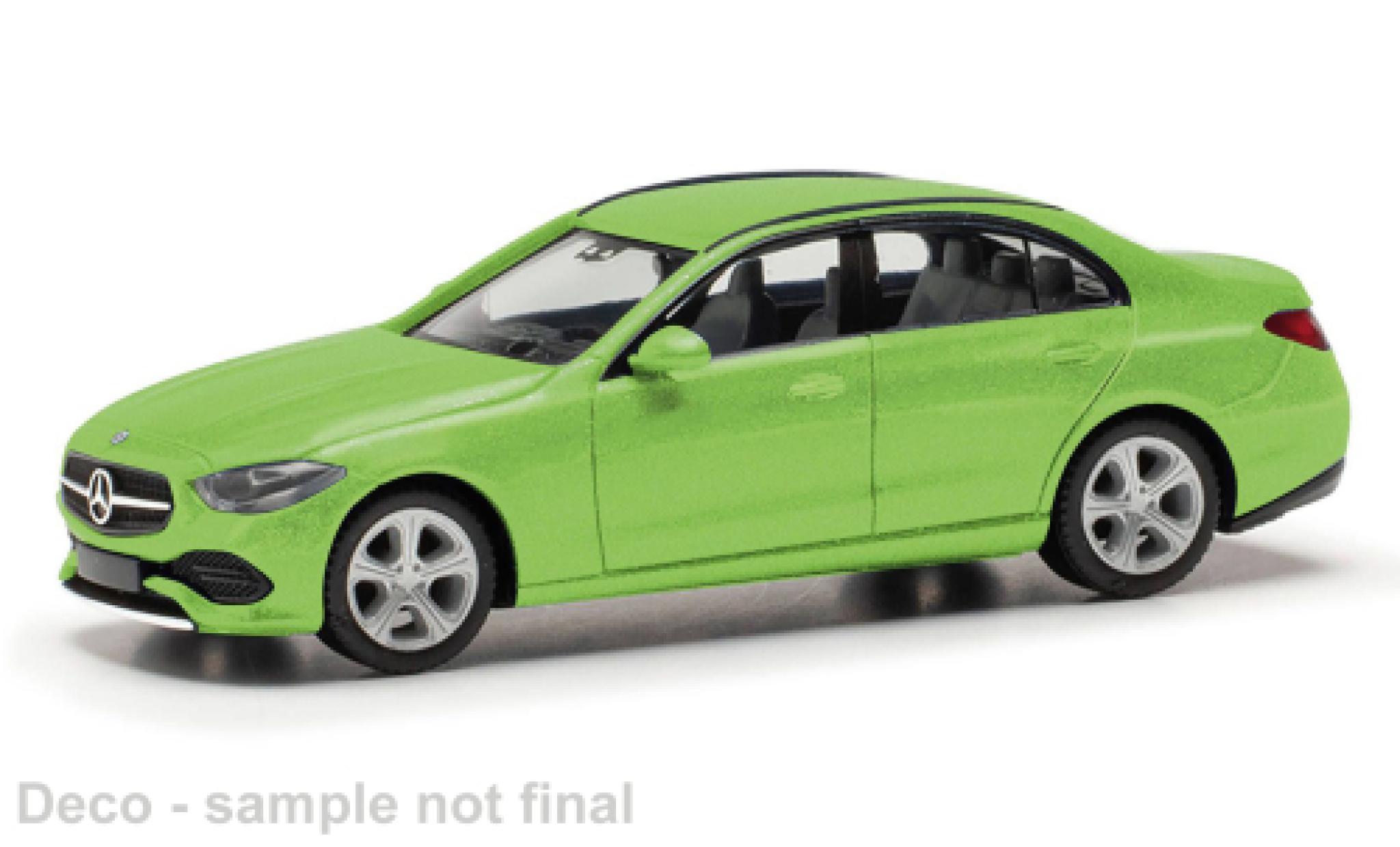 Mercedes Classe C 1/87 Herpa groen 1:87 modelauto