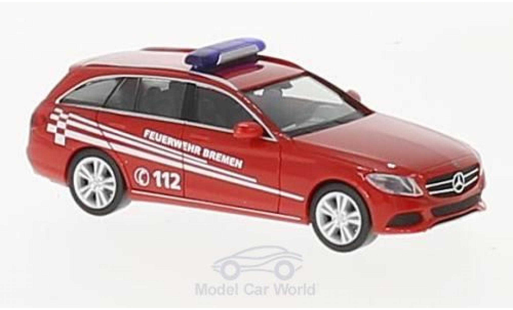 Mercedes Classe C 1/87 Herpa T-Modell Brandweer Bremen modelauto