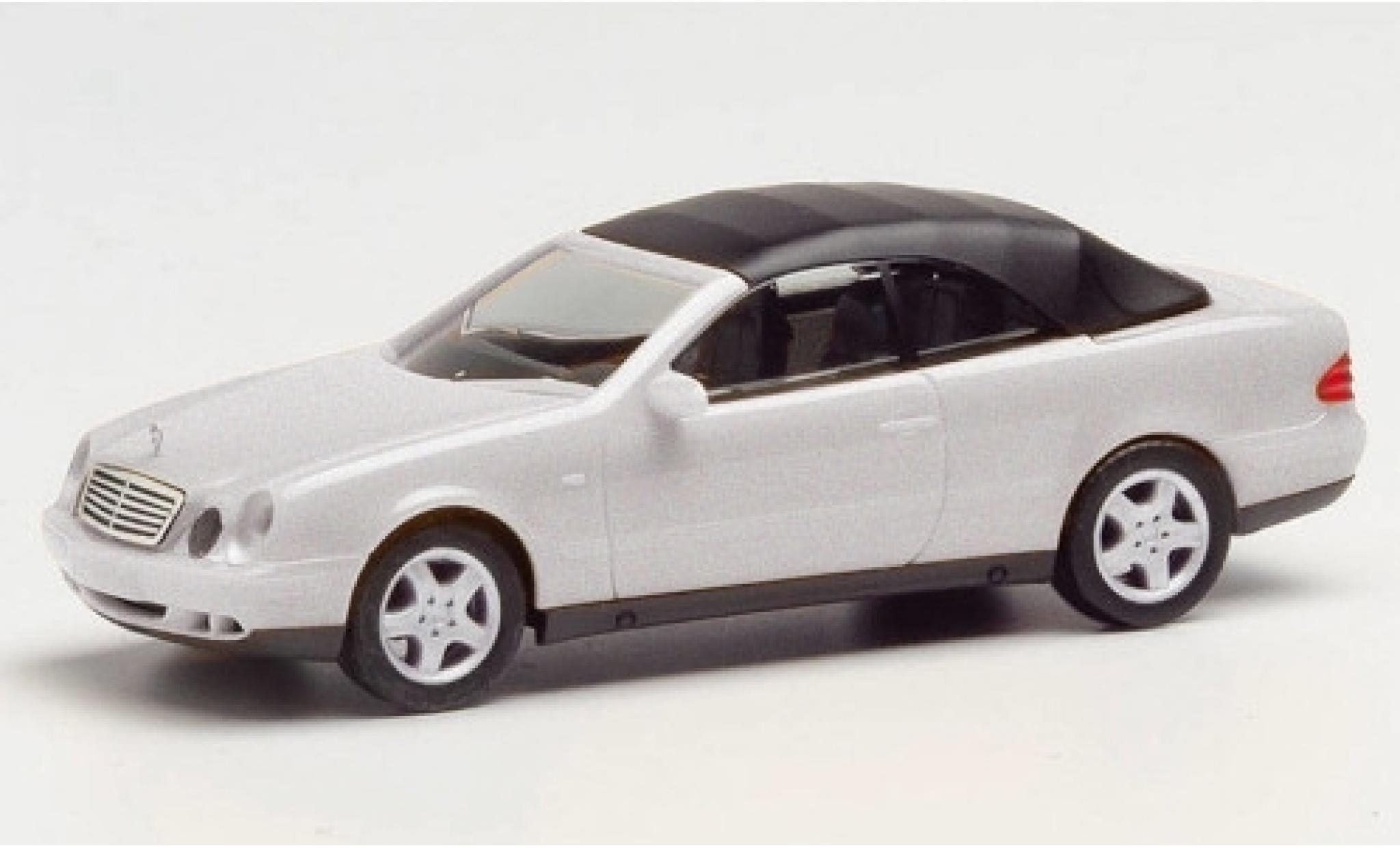Mercedes CLK 1/87 Herpa (A208) Cabriolet grijs Softtop d&eacute;tachable modelauto