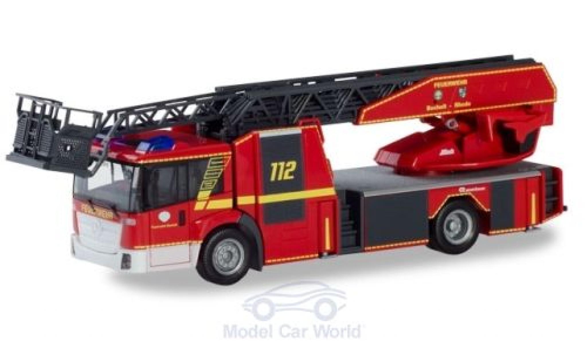 Mercedes Econic 1/87 Herpa Drehleiter Brandweer Bocholt / Rhede modelauto