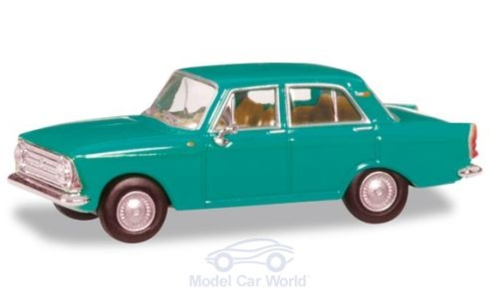 Moskwitsch 408 1/87 Herpa t&uuml;rkis modelauto