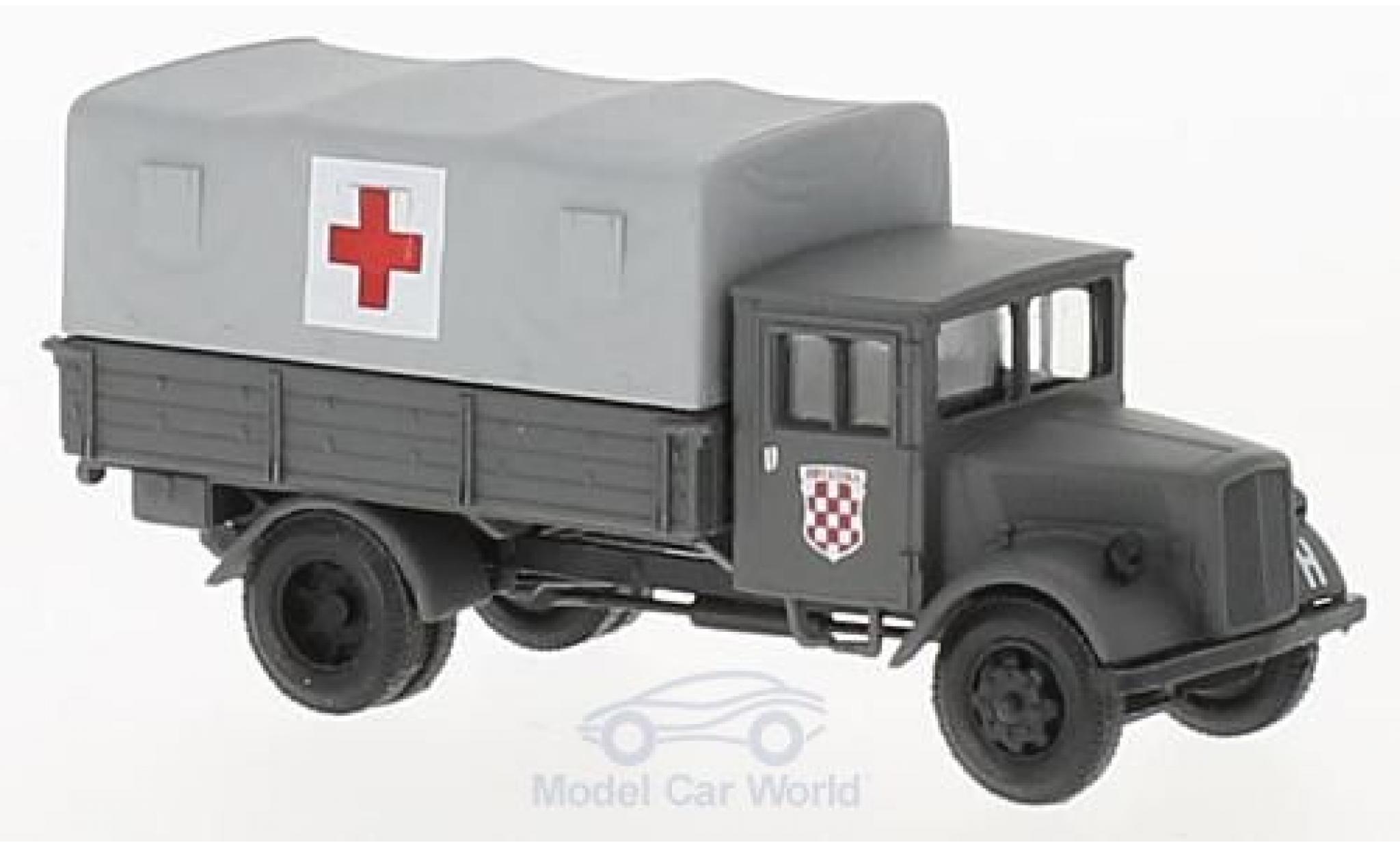 Opel Blitz 1/87 Herpa Sanit&auml;ts-LKW der Einsatzkr&auml;fte Kroatiens modelauto