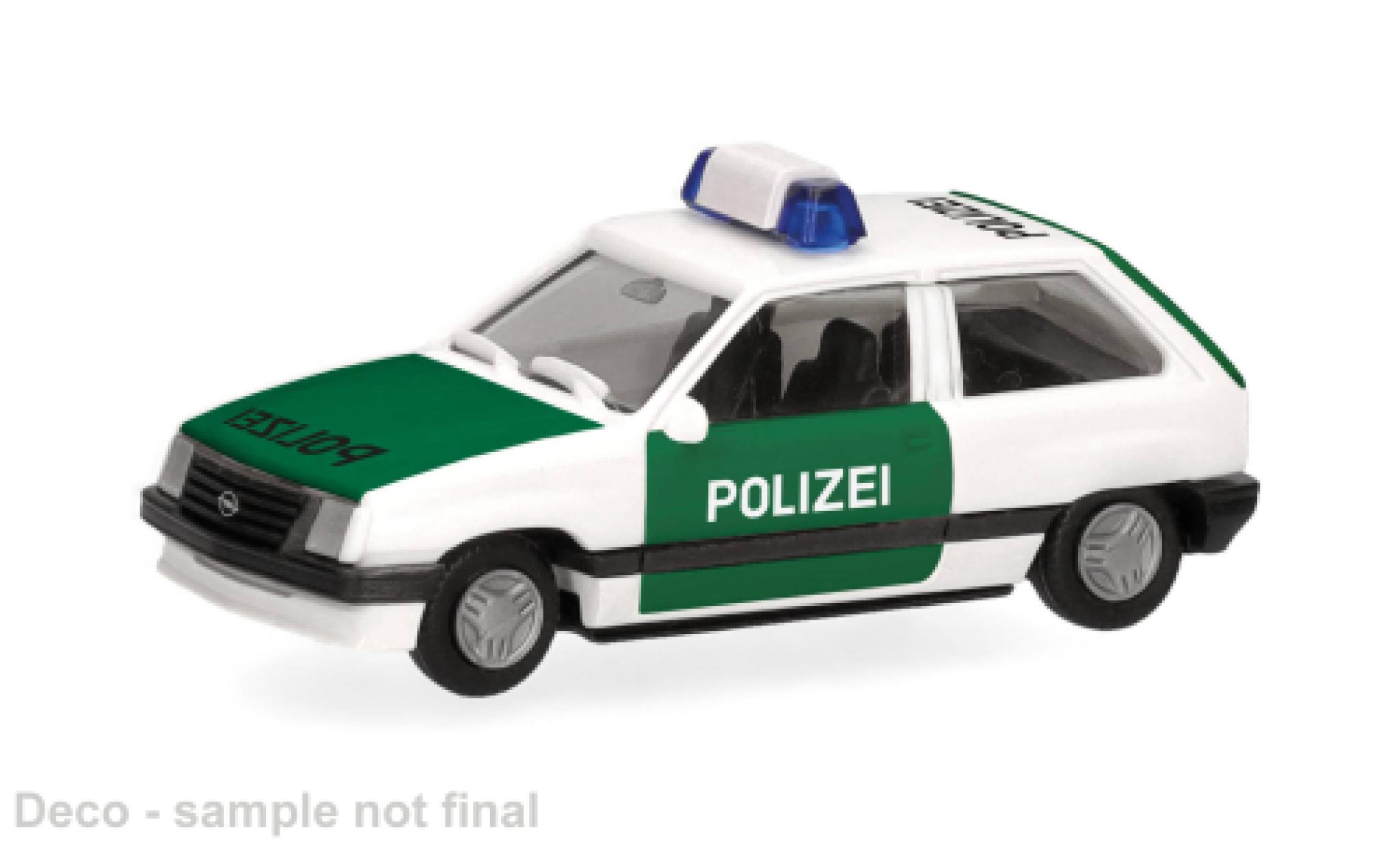 Opel Corsa 1/87 Herpa groen/wit Bundespolizei 1:87 modelauto