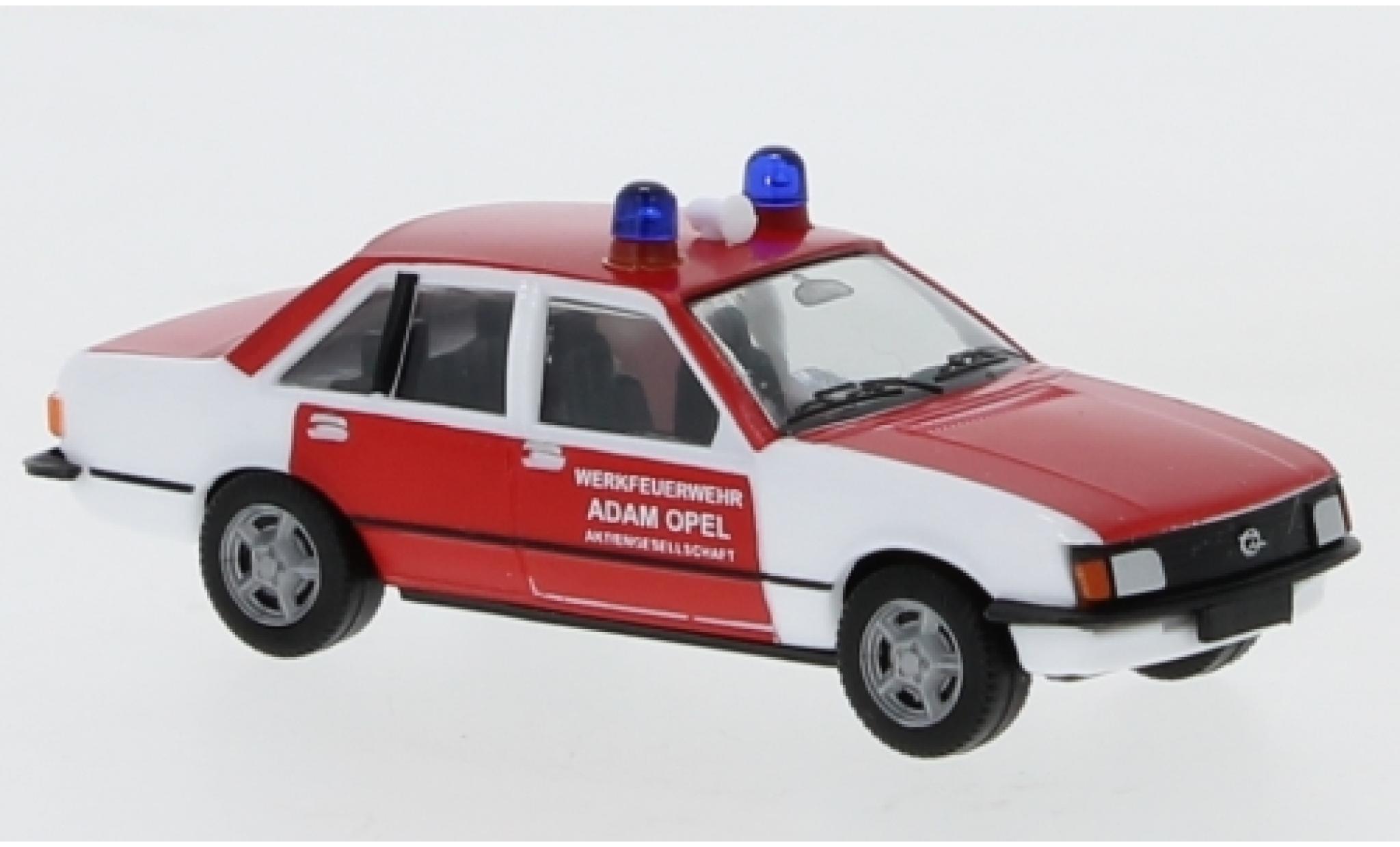 Opel Rekord 1/87 Herpa E Werkfeuerwehr Adam AG modelauto