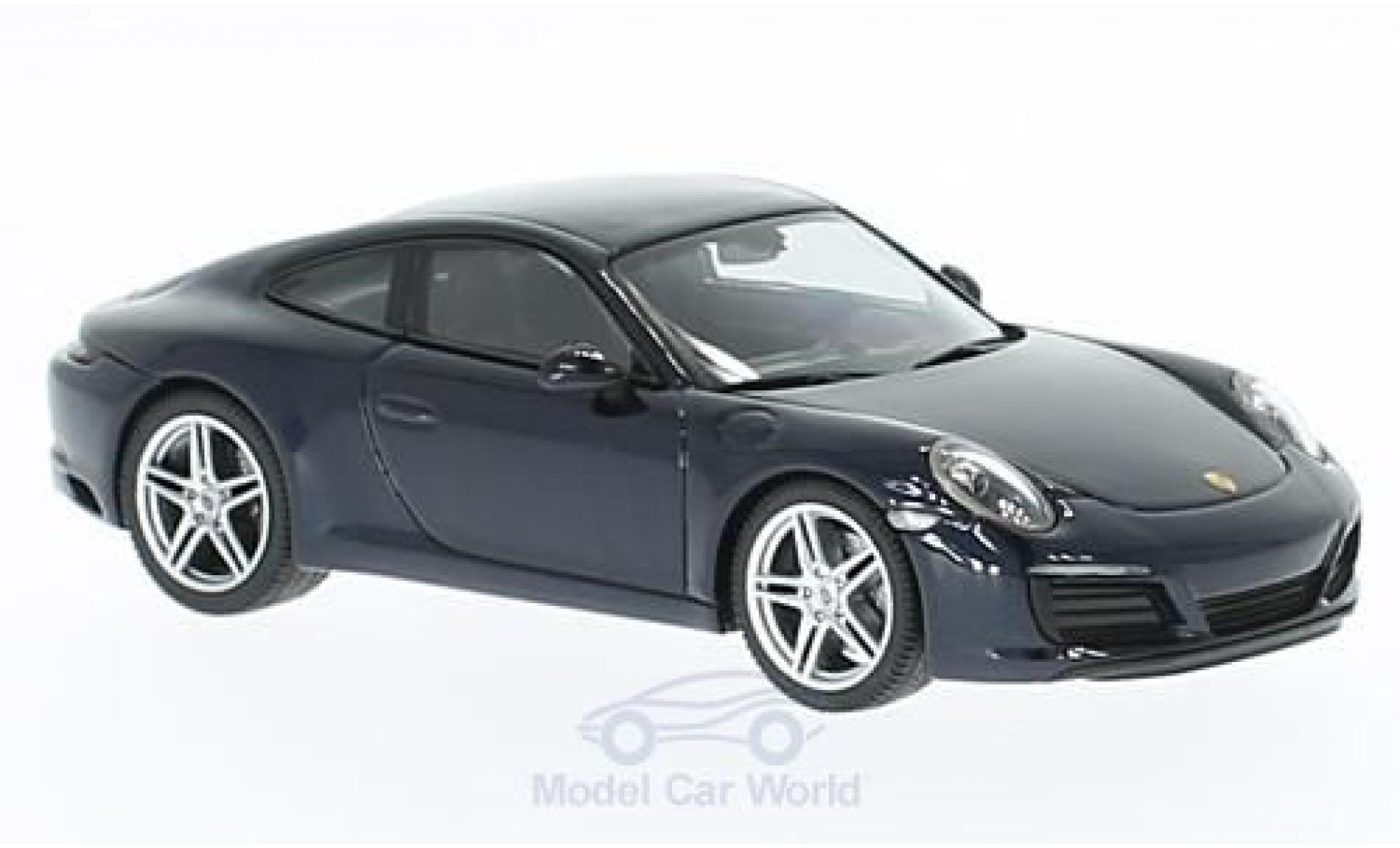 Porsche 991 SC 1/43 Herpa 911 () Carrera 4 Coupe metallic blauw modelauto