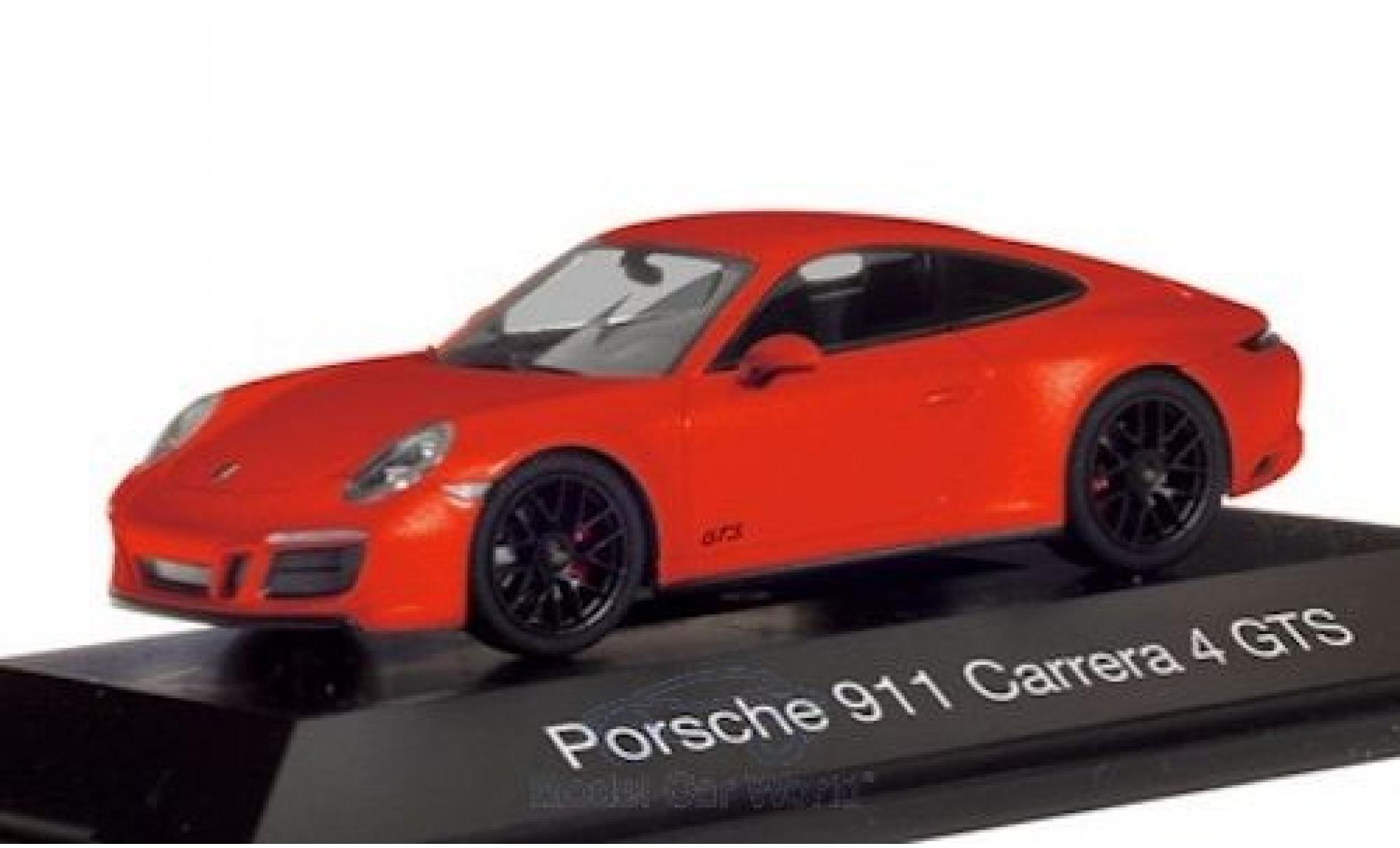 Porsche 992 GTS 1/43 Herpa 911 Carrera 4 GTS () oranje modelauto