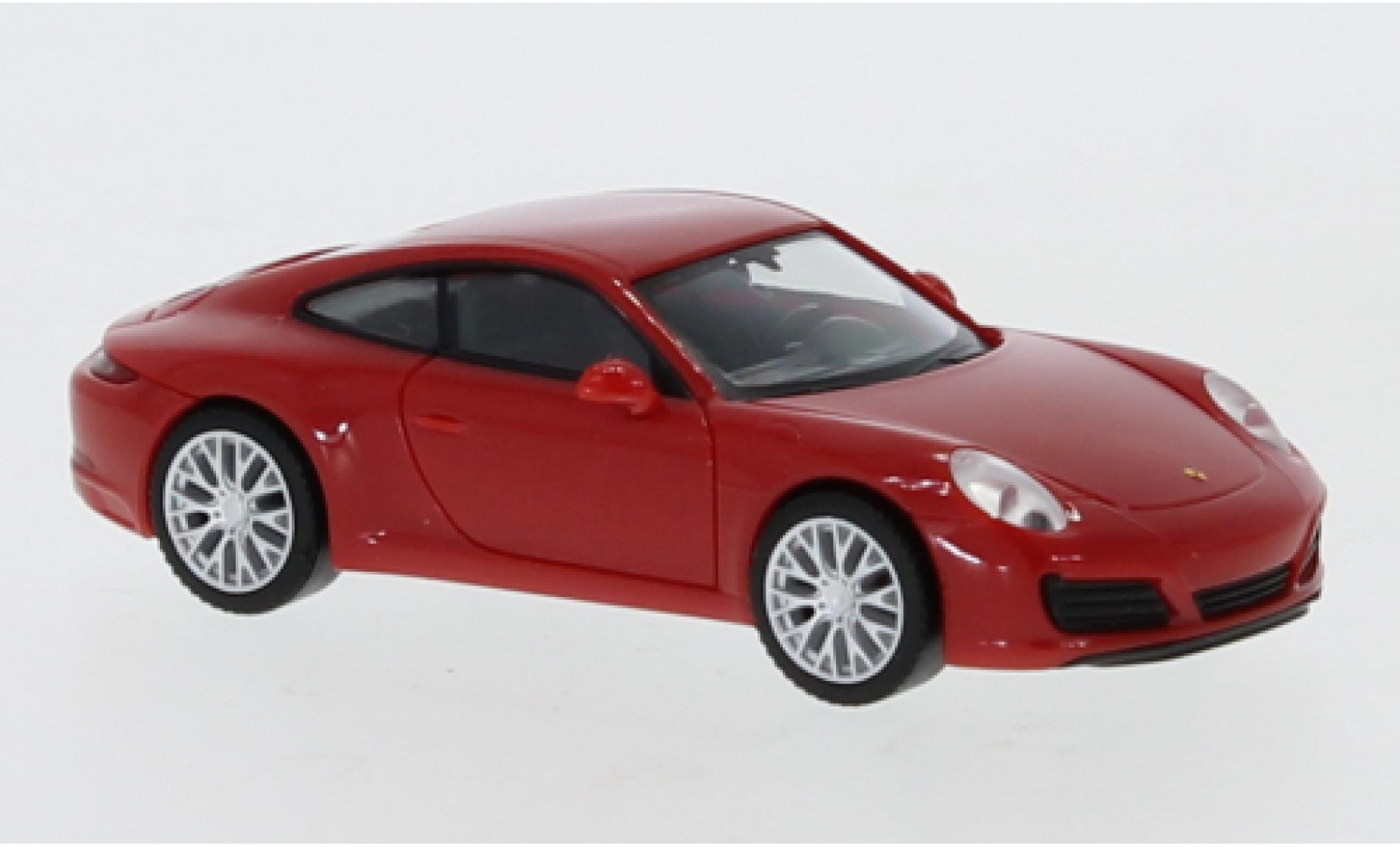 Porsche 992 4S 1/87 Herpa 911 Carrera 4S () rood modelauto