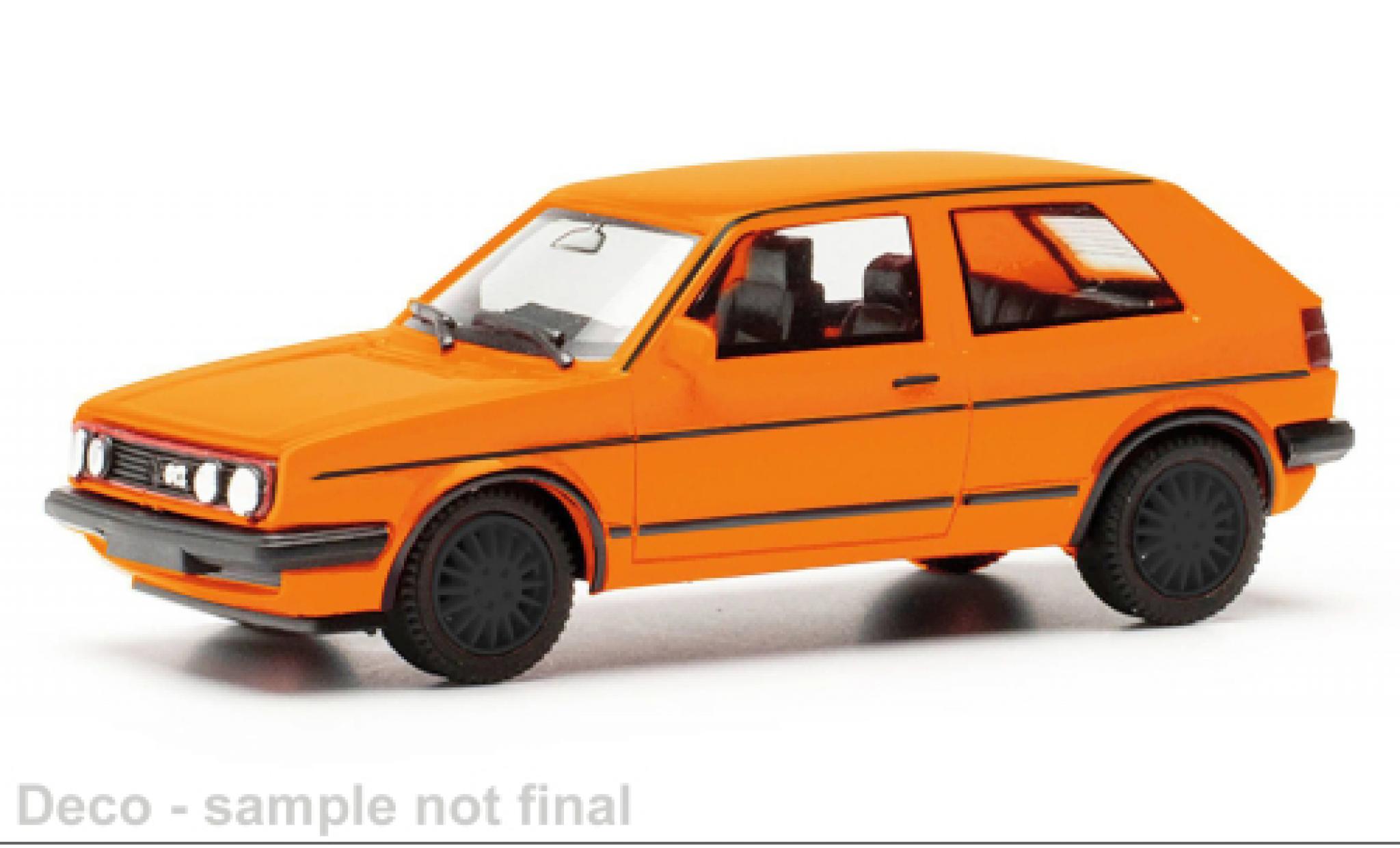 Volkswagen Golf 1/87 Herpa II GTI oranje 1:87 modelauto