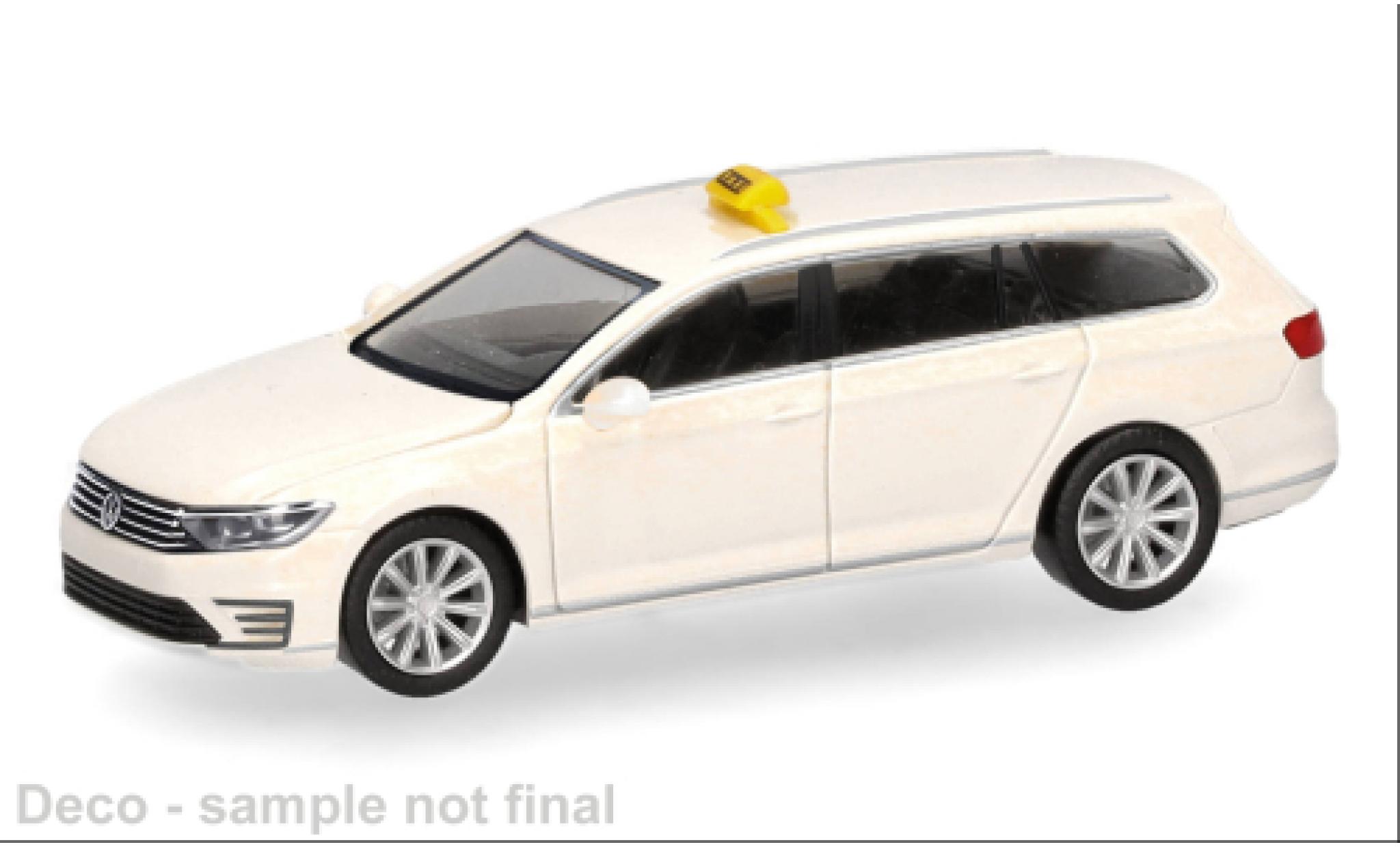 Volkswagen Passat 1/87 Herpa Variant GTE Taxi 1:87 modelauto