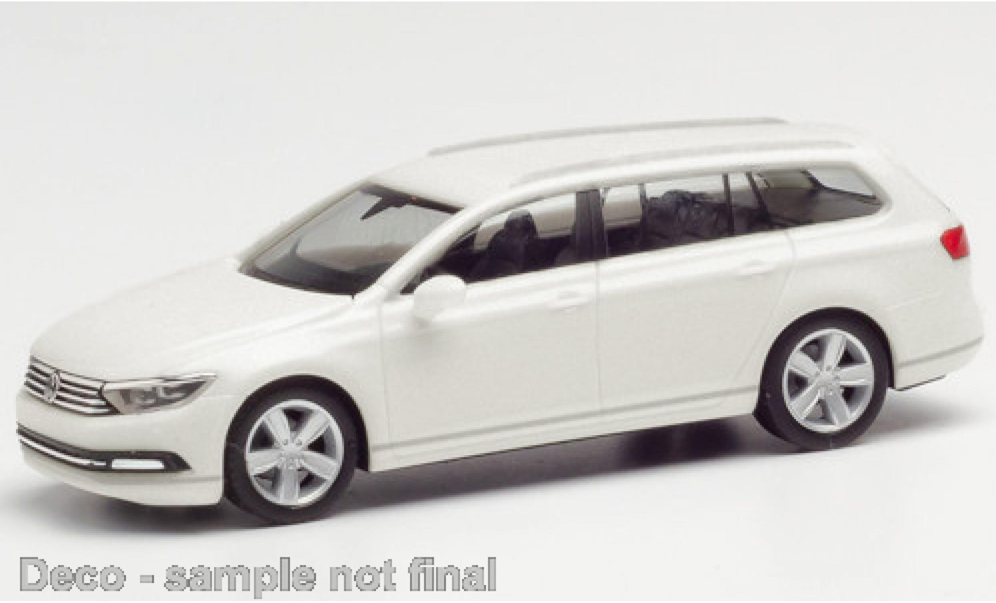 Volkswagen Passat 1/87 Herpa Variant metallic wit modelauto