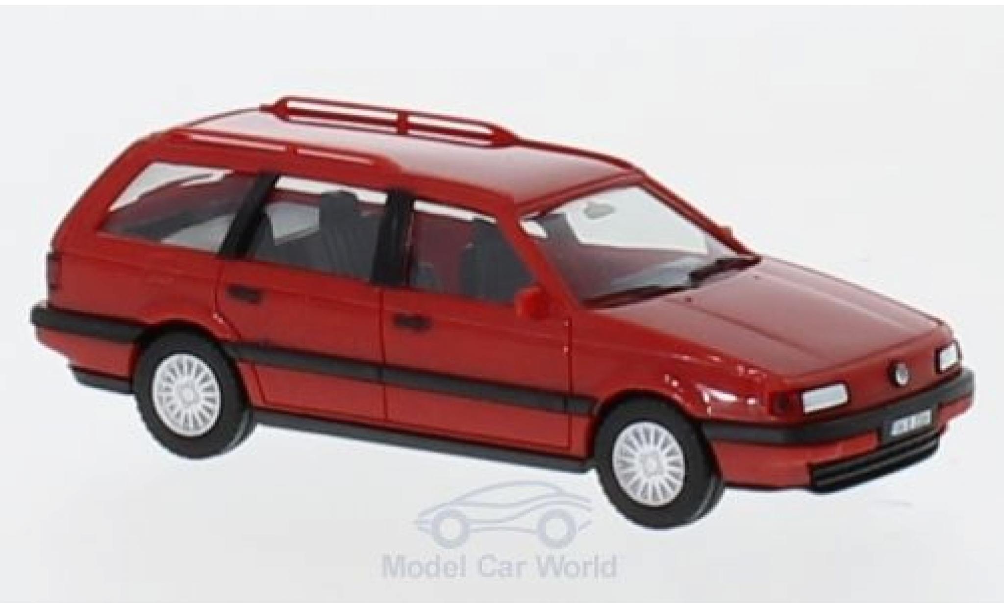 Volkswagen Passat 1/87 Herpa Variant rood H-Edition modelauto
