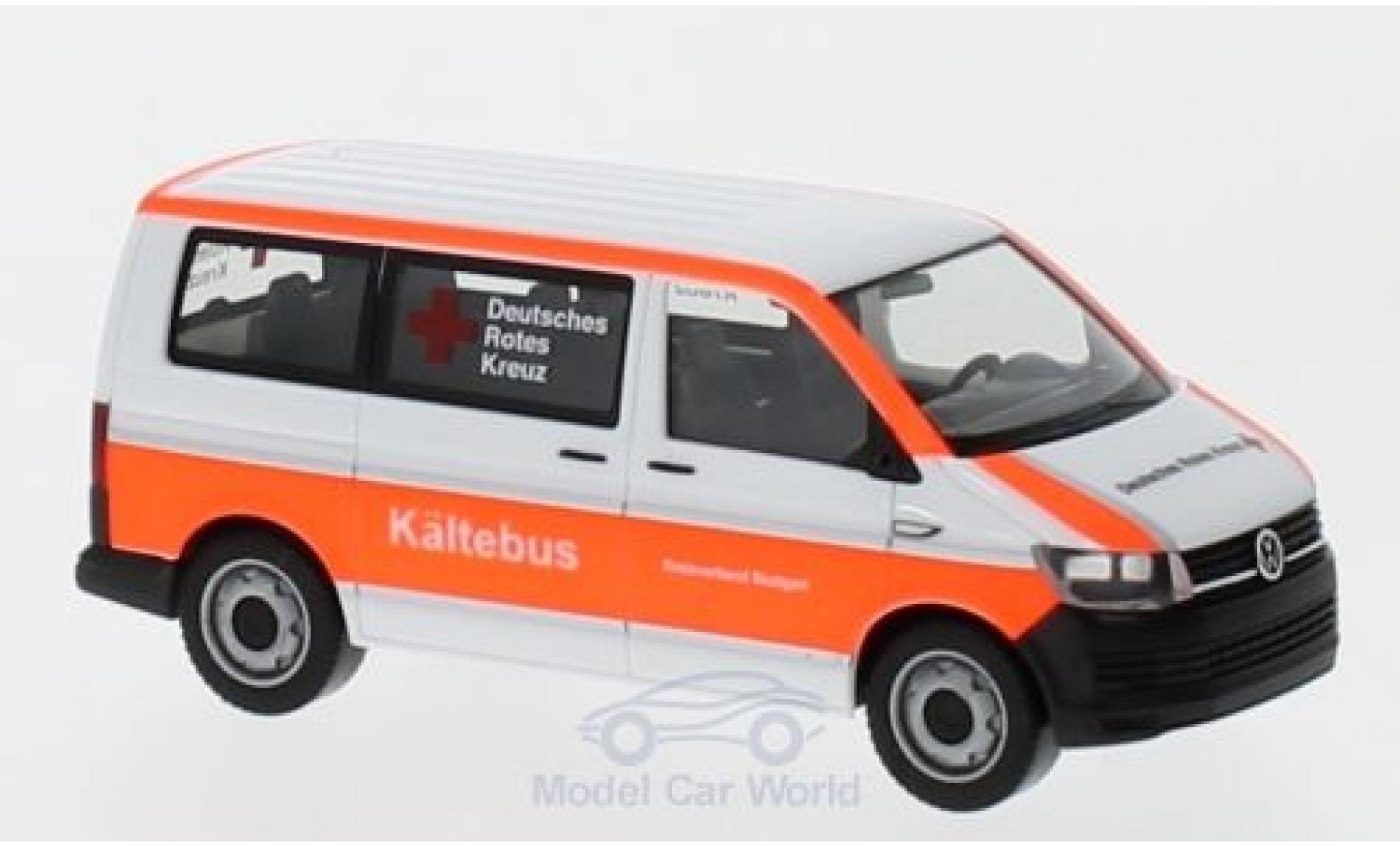 Volkswagen T6 1/87 Herpa Bus DRK Stuttgart / K&auml;ltebus modelauto