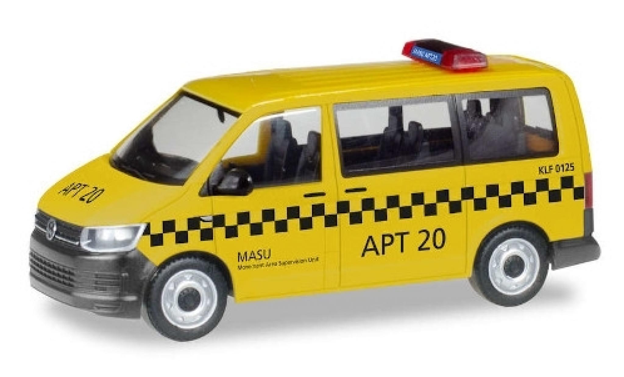 Volkswagen T6 1/87 Herpa Bus Fraport / MASU APT 20 modelauto