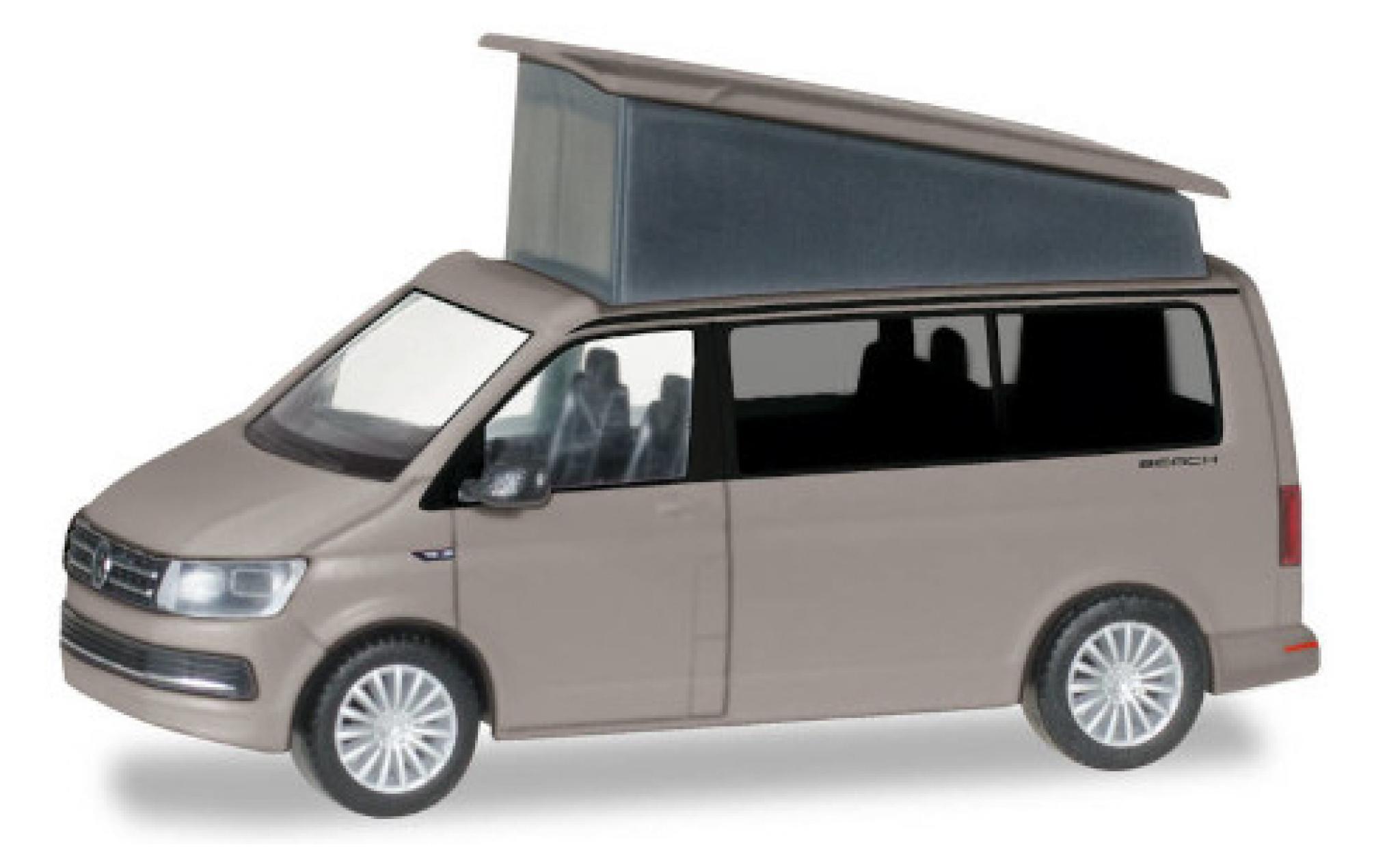 Volkswagen T6 1/87 Herpa California grijs toit de camping ougroen et ferm&eacute; darstellbar modelauto