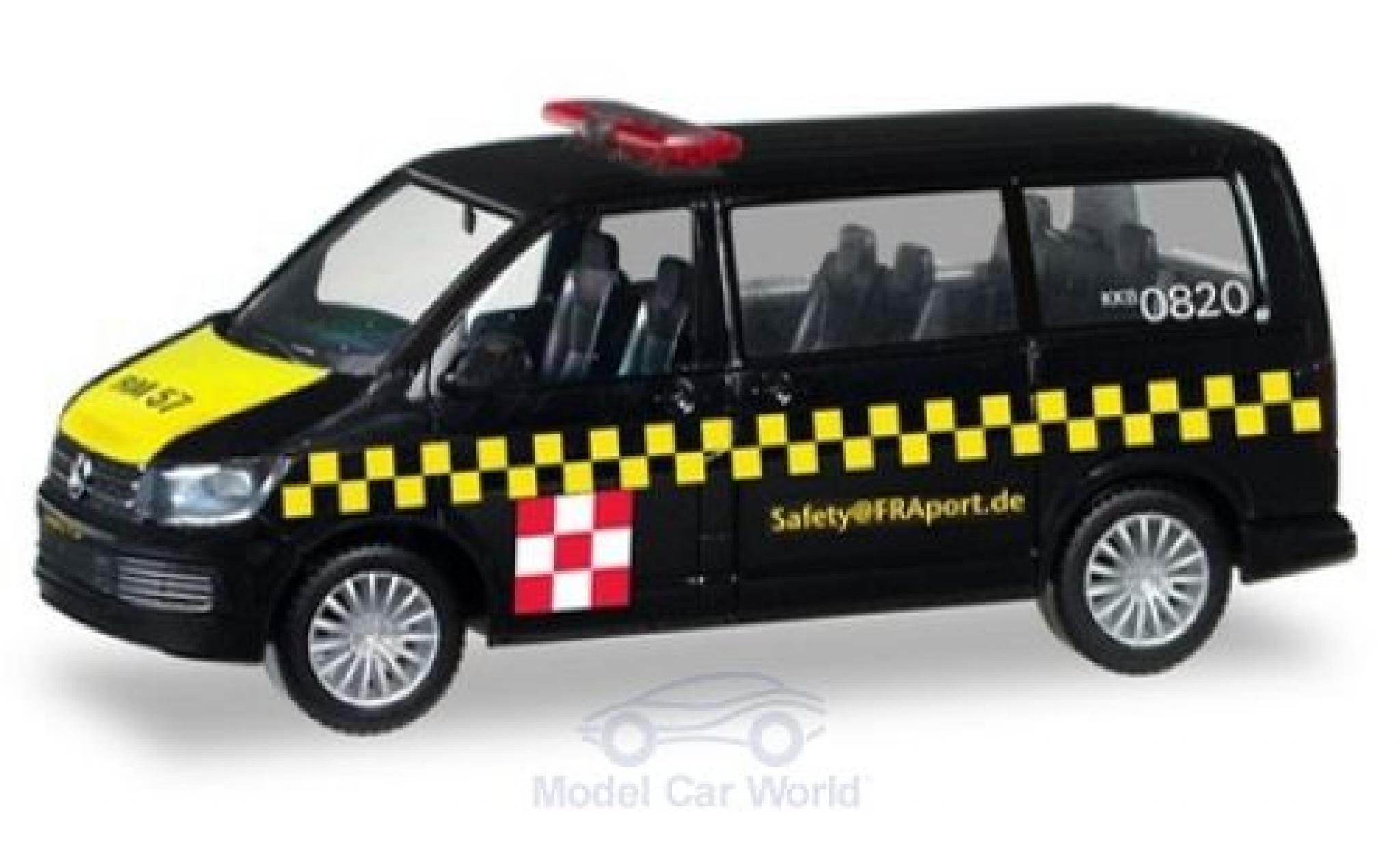 Volkswagen T6 1/87 Herpa Multivan Fraport Safetycar modelauto