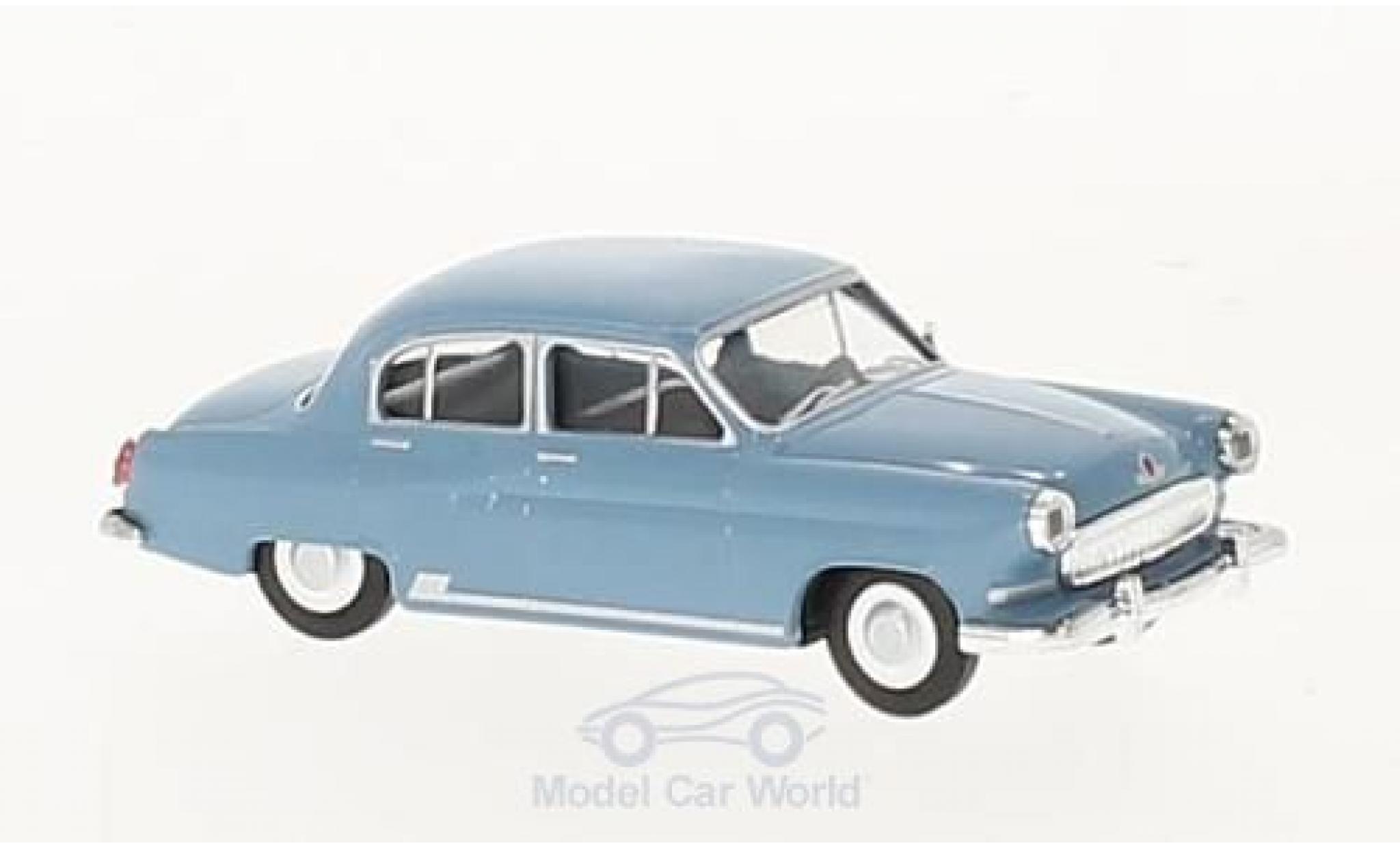 Wolga M21 1/87 Herpa blauw modelauto
