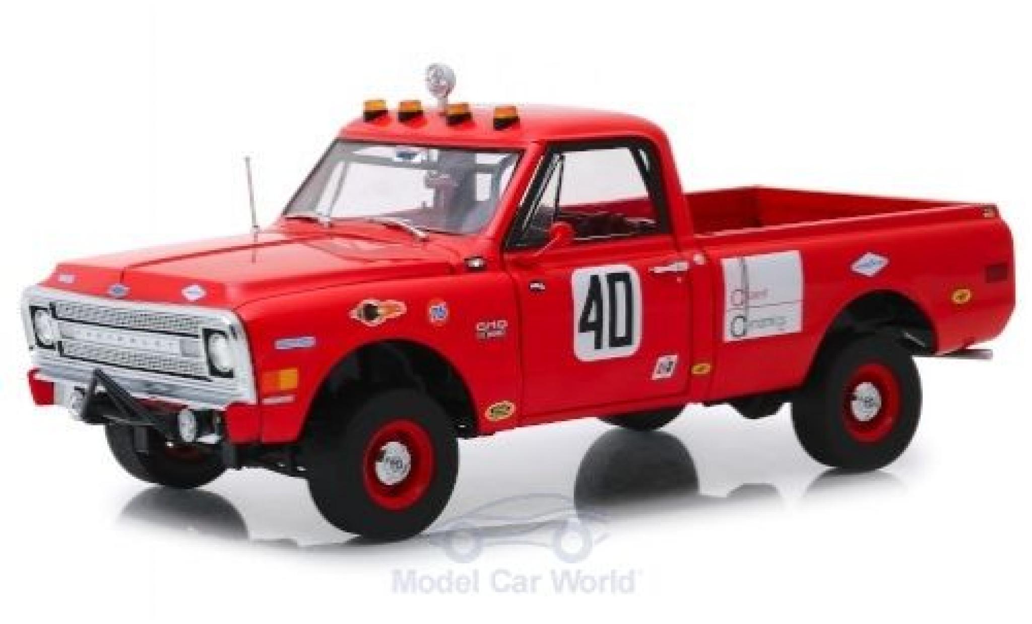 Chevrolet C-10 1/18 Highway 61 Baja 1000 Truck rood 1969 modelauto