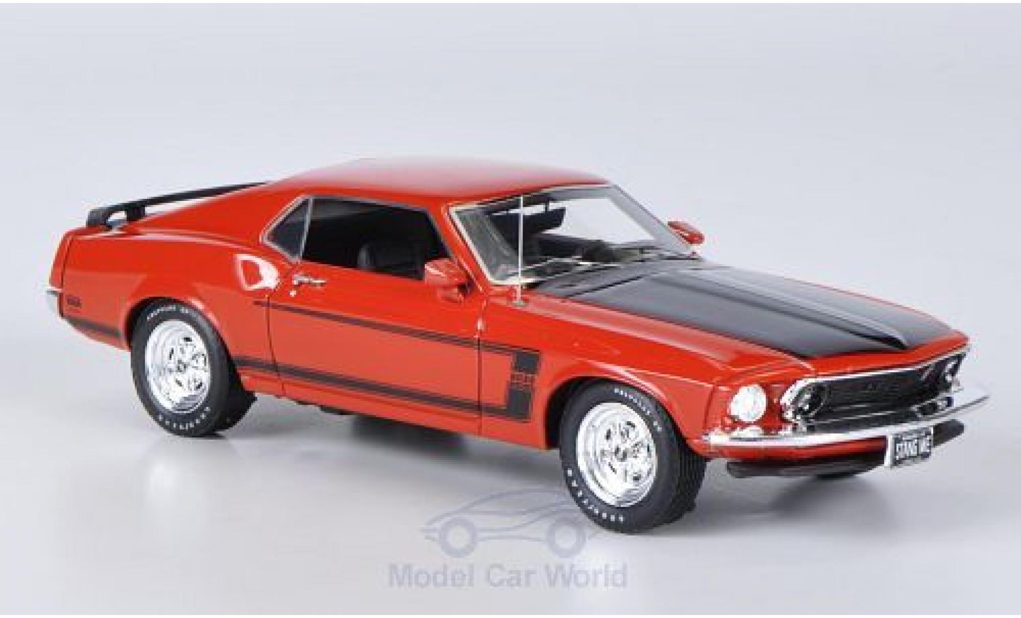 Ford Mustang 1969 1/43 Highway 61 Boss 302 rood/zwart 1969 43rd Street Collectibles modelauto