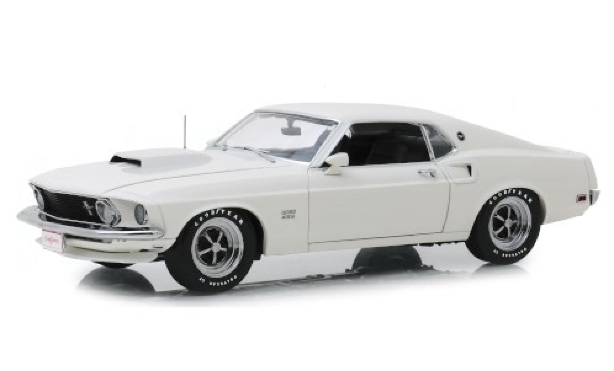 Ford Mustang 1/18 Highway 61 BOSS 429 wit 1969 modelauto