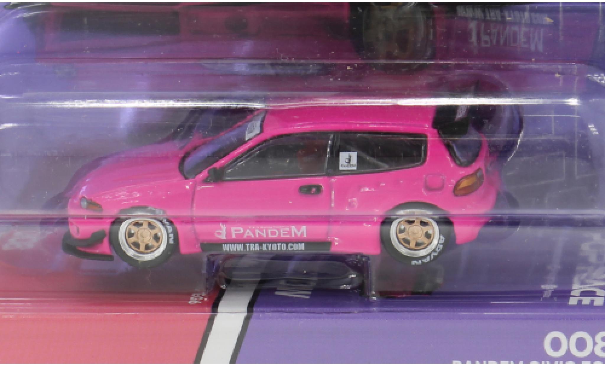 Honda Civic 1/64 Pop Race (EG6) by Pandem pink 1:64 modelauto