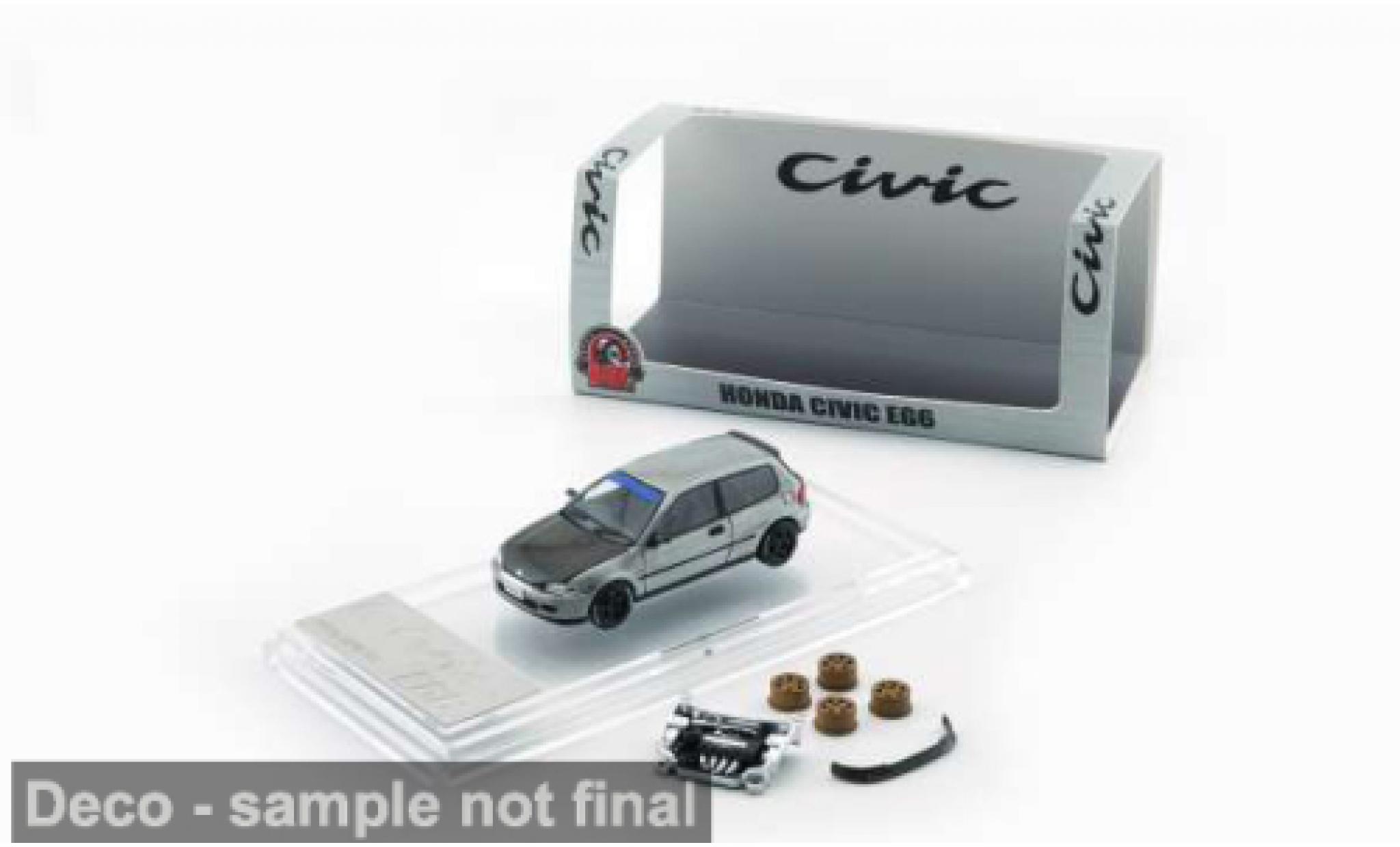 Honda Civic 1/64 BM Creations EG6 grijs 1:64 modelauto