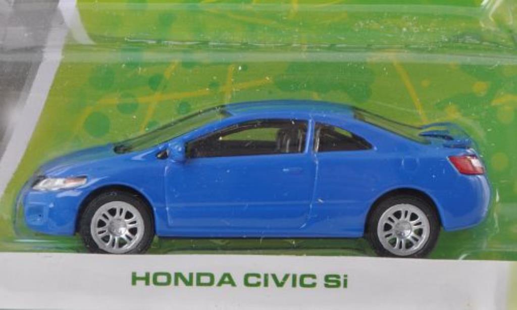 Honda Civic 1/64 Greenlight Si blauw modelauto