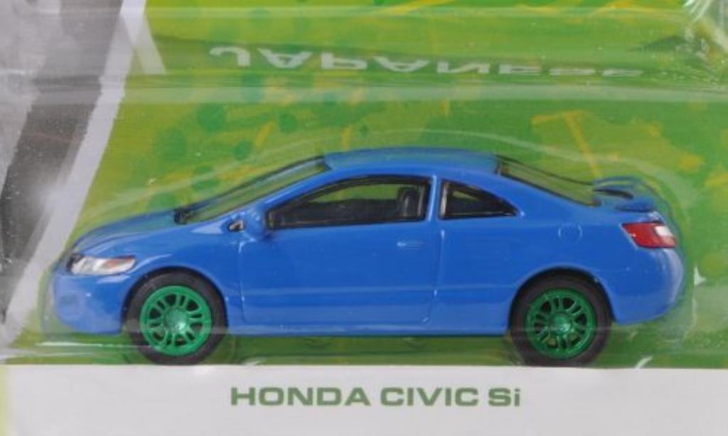 Honda Civic 1/64 Greenlight Si blauw Special Version modelauto
