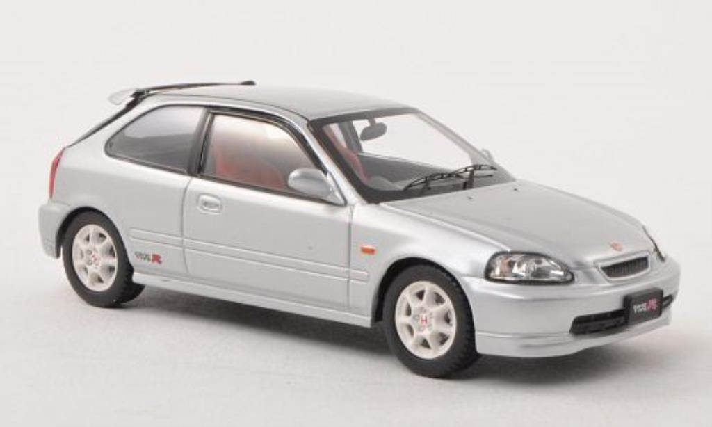 Honda Civic 1/43 Ebbro Type R (EK9) grijs RHD fruhe Ausfuhrung modelauto