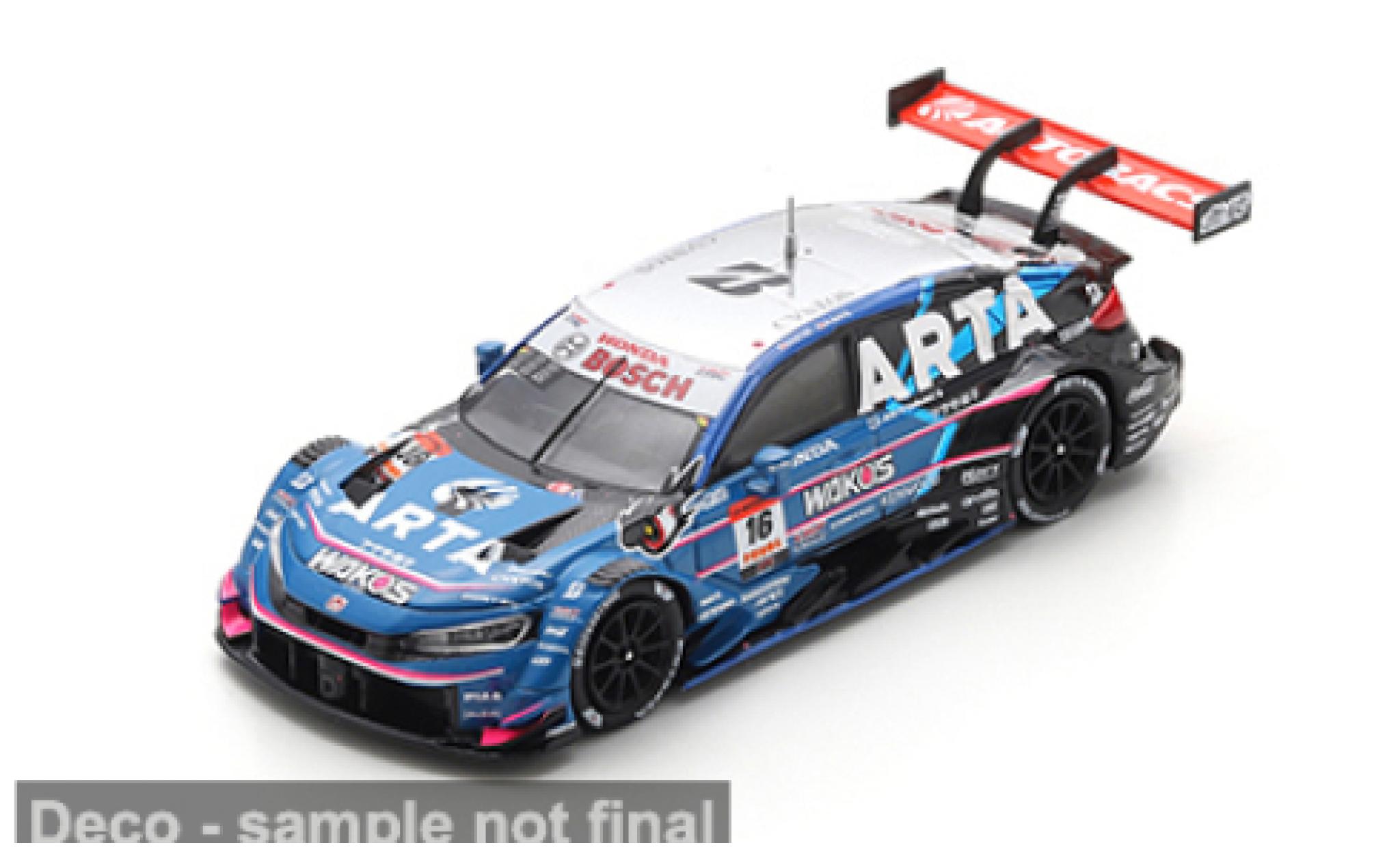 Honda Civic 1/64 Spark Type R-GT Super GT 2025 #16 H.Otsu/R.Sato 1:64 modelauto