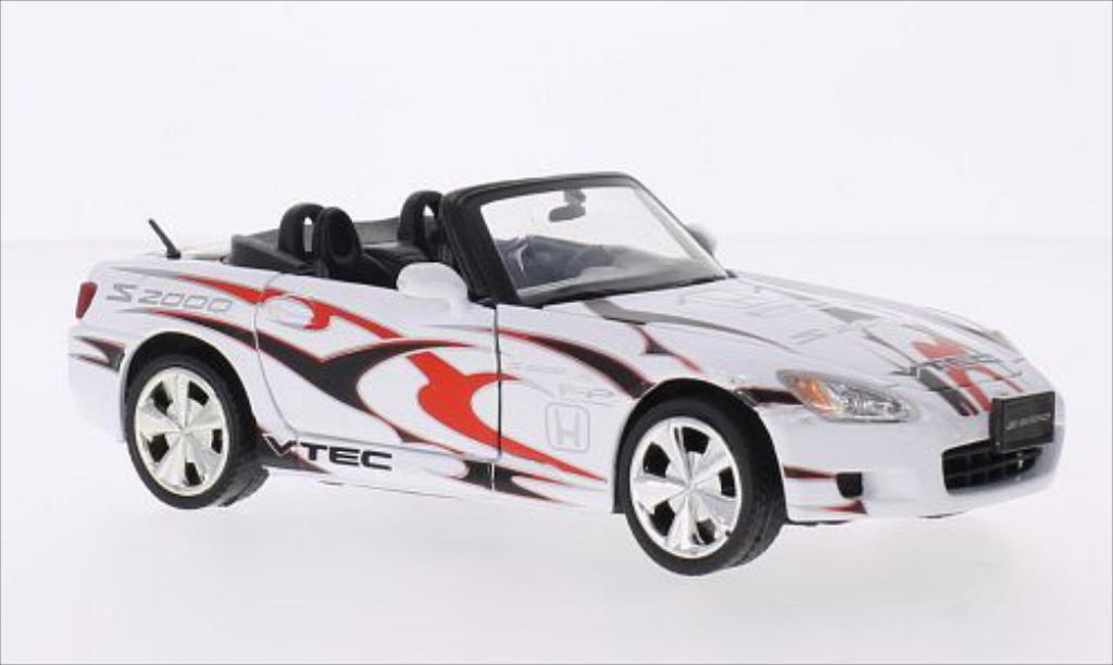 Honda S2000 1/24 Motormax wit/Dekor modelauto
