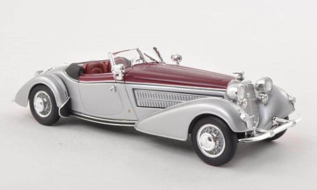 Horch 855 1/43 Minichamps Spezial-Roadster grijs/rood 1938 modelauto