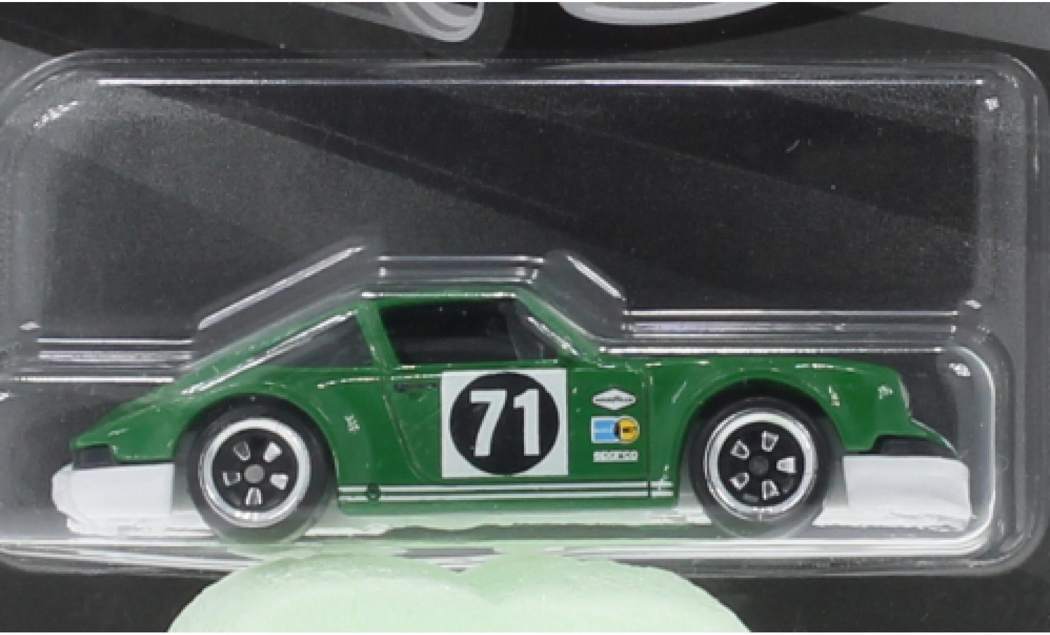 Porsche 911 1/64 Hot Wheels groen 1971 modelauto
