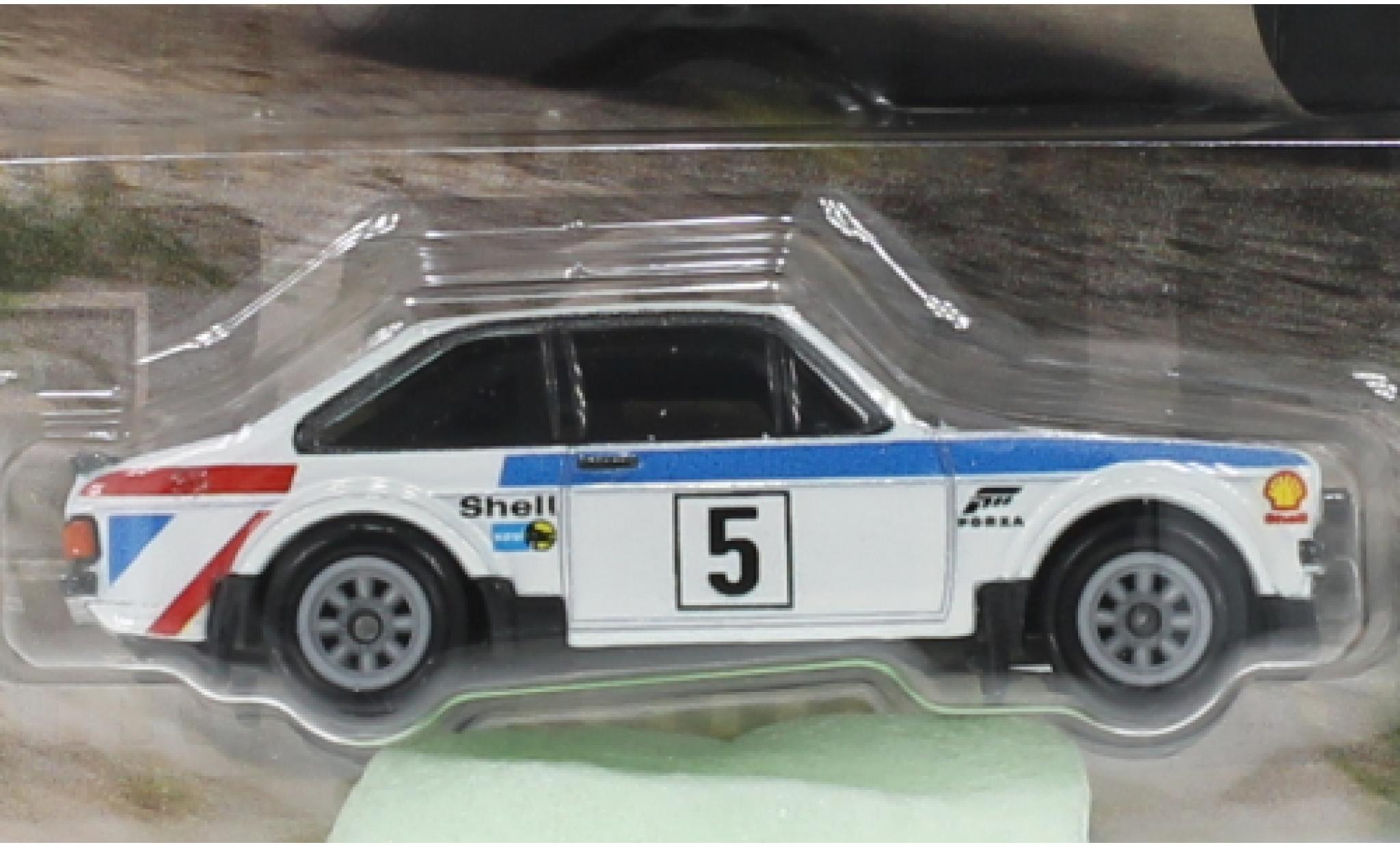 Ford Escort 1/64 Hot Wheels Premium Mk II RS 1800 wit 1978 modelauto