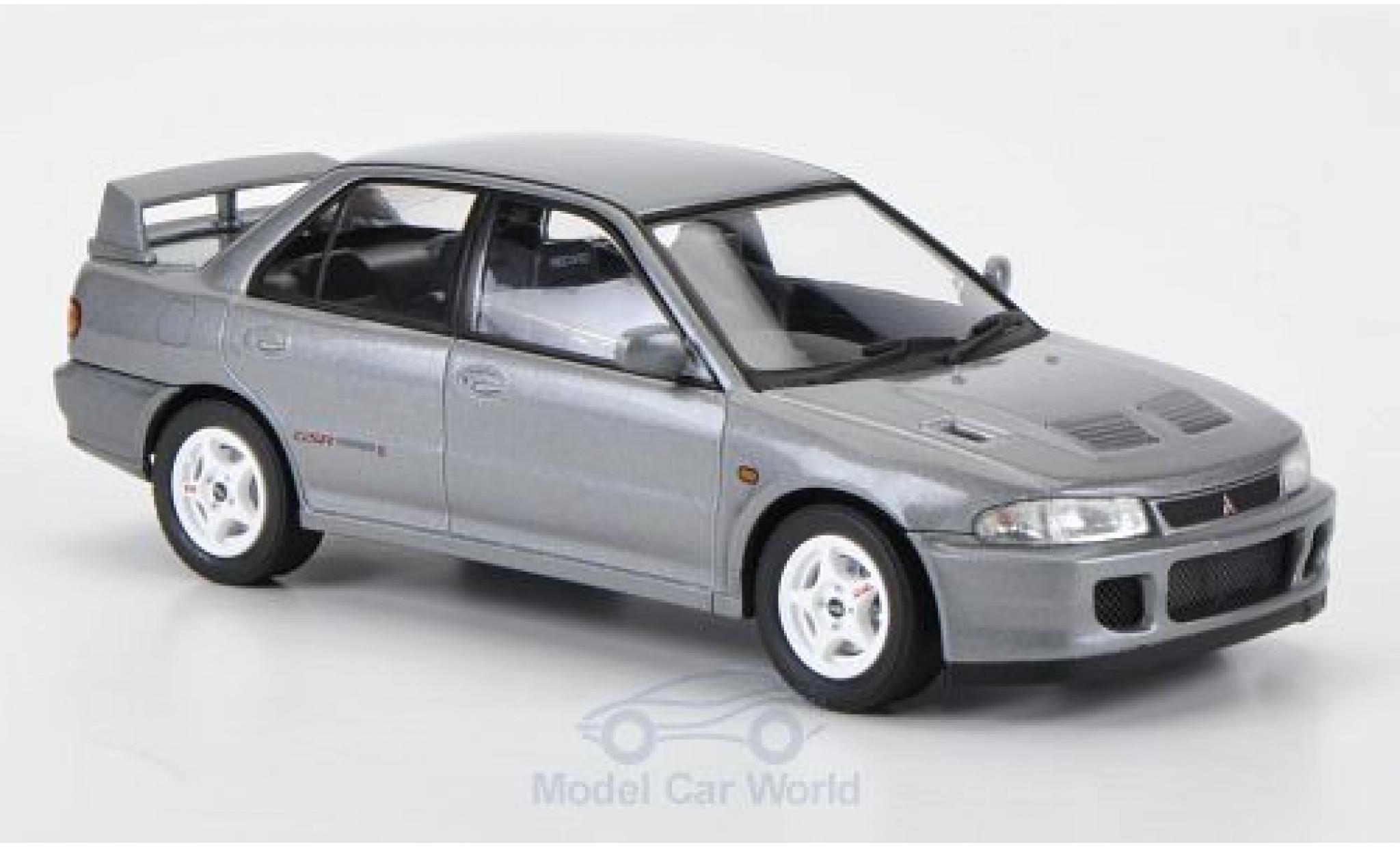 Mitsubishi Lancer Evolution II 1/43 HPI GSR Evolution II metallic grijs RHD 1994 modelauto