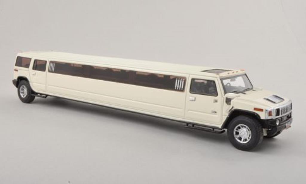 Hummer H2 1/43 Neo Stretch Sedan wit modelauto